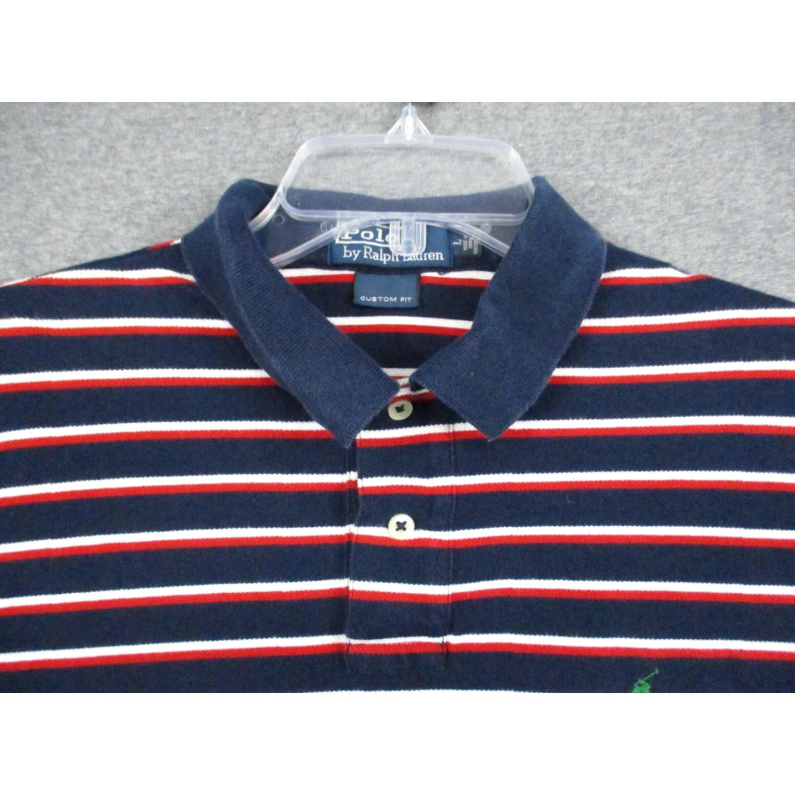 Polo Ralph Lauren Polo Ralph Lauren Shirt Large Men Custom Fit Short Sleeve Stripe Pony Size US L / EU 52-54 / 3 - 3 Thumbnail