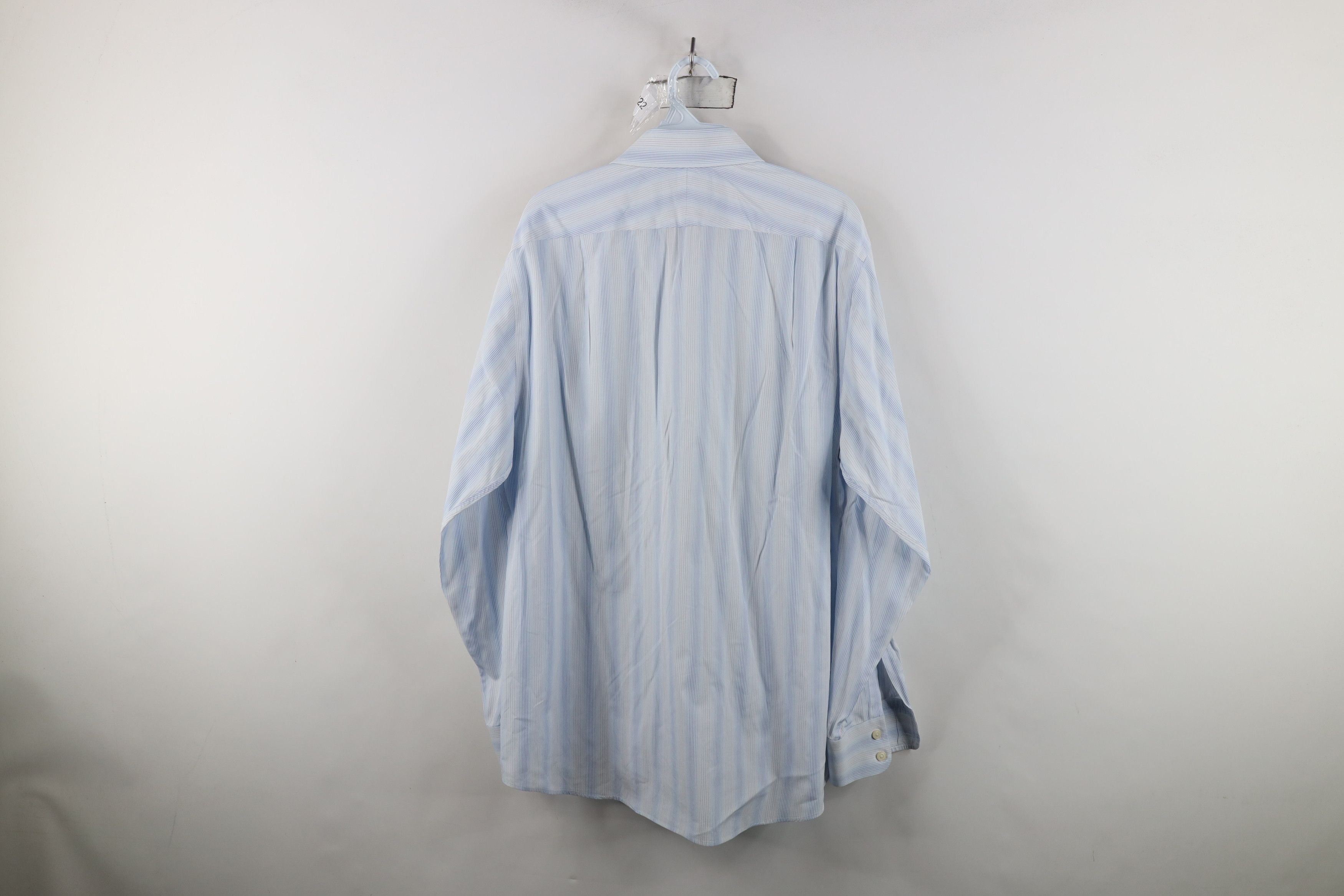 Charles Tyrwhitt Charles Tyrwhitt Striped Collared Button Dress Shirt Blue Size US L / EU 52-54 / 3 - 11 Thumbnail