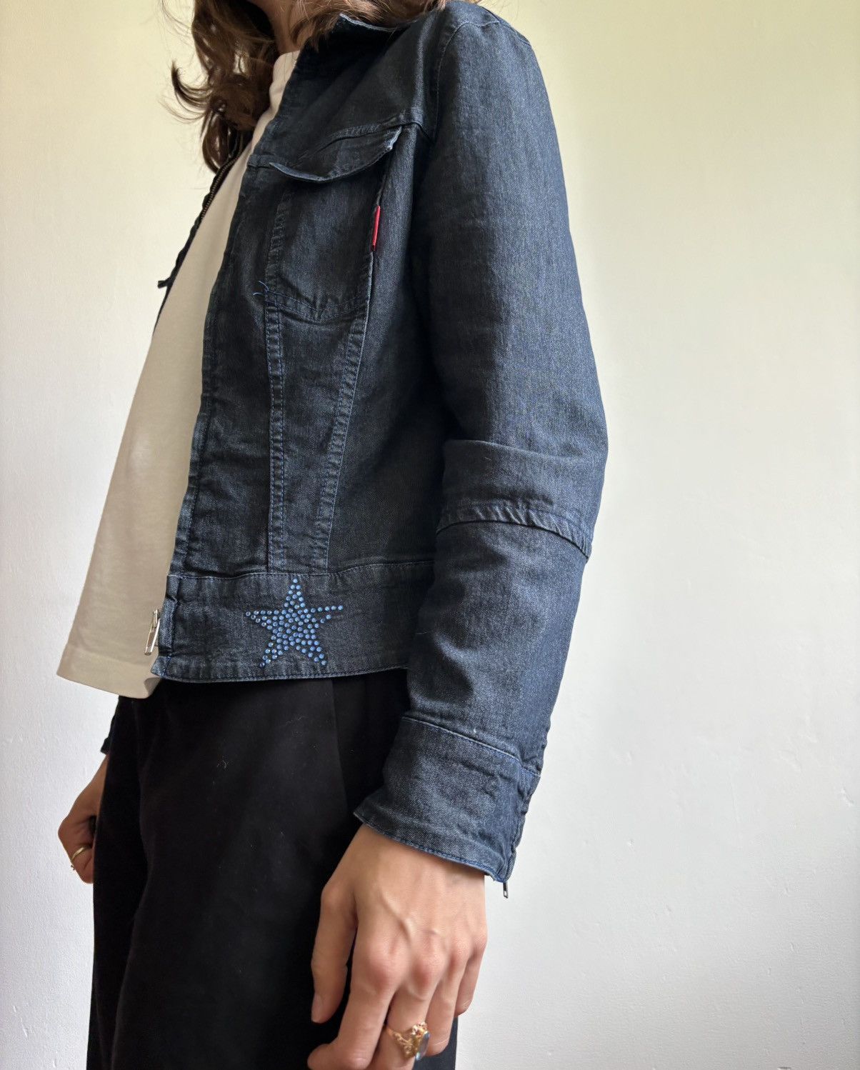 Hugo Boss Hugo Boss denim jacket y2k made in Italy Size XS / US 0-2 / IT 36-38 - 5 Thumbnail