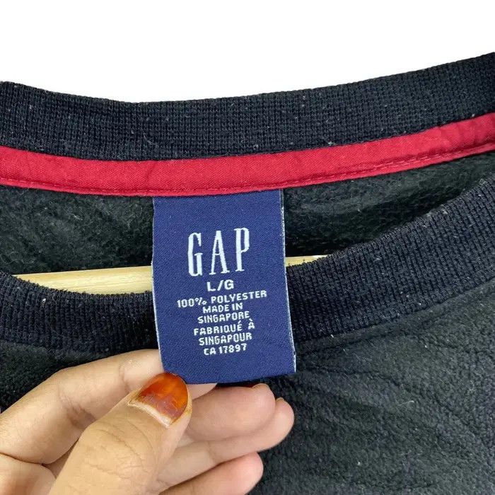 Gap Vtg GAP USA MINIMALIST Black Fleece Sweatshirt Sweater Size US L / EU 52-54 / 3 - 3 Thumbnail