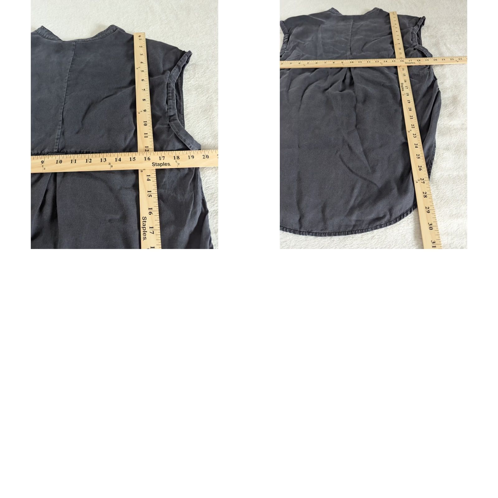 Scotch & Soda Scotch & Soda Sleeveless Gray Top Lace Up Women Size 1 Tank Neutral Minimalist Womens Size XS / US 0-2 / IT 36-38 - 8 Thumbnail