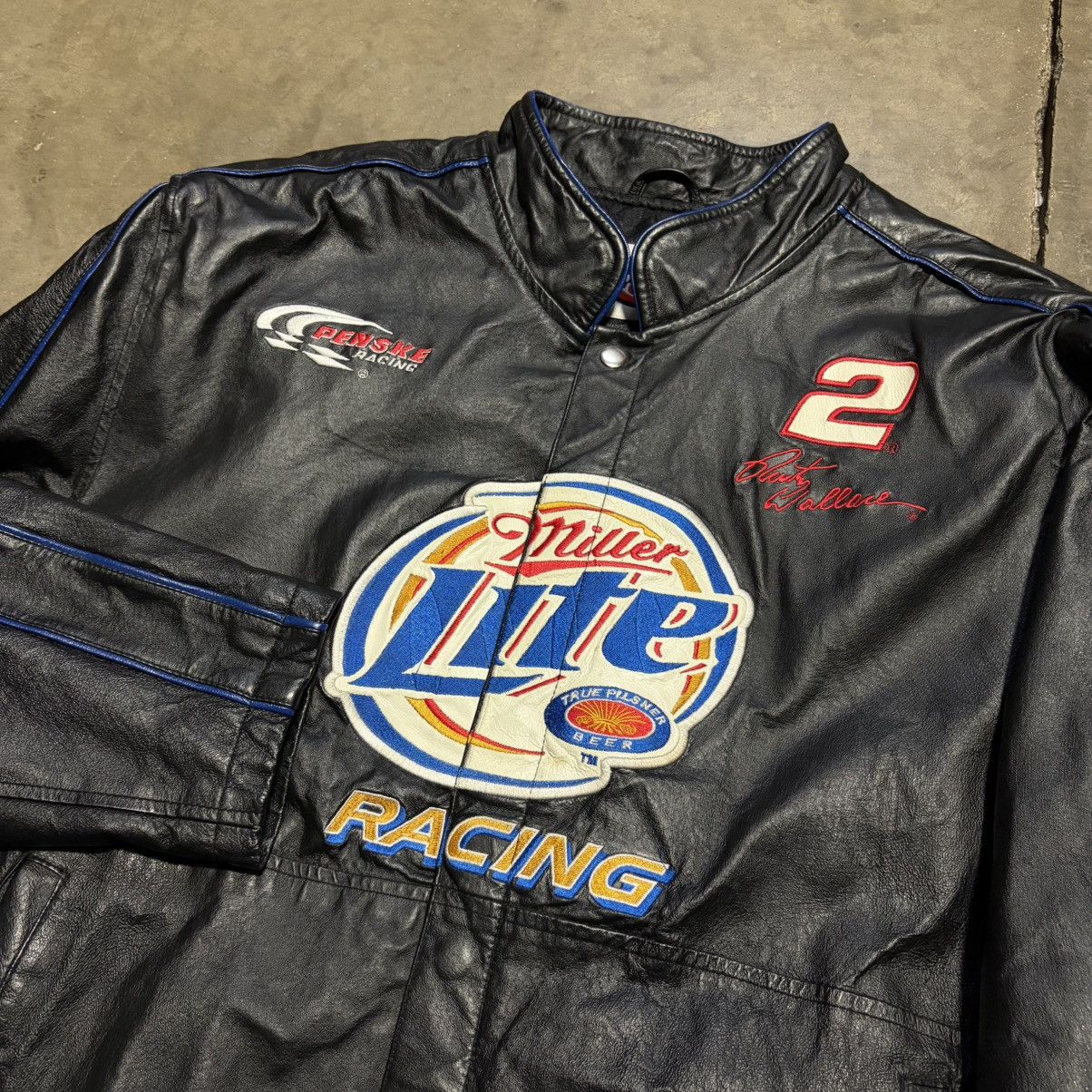Chase Authentics Vintage Chase Authentic Leather NASCAR Jacket Rusty Wallace Size US XL / EU 56 / 4 - 3 Thumbnail