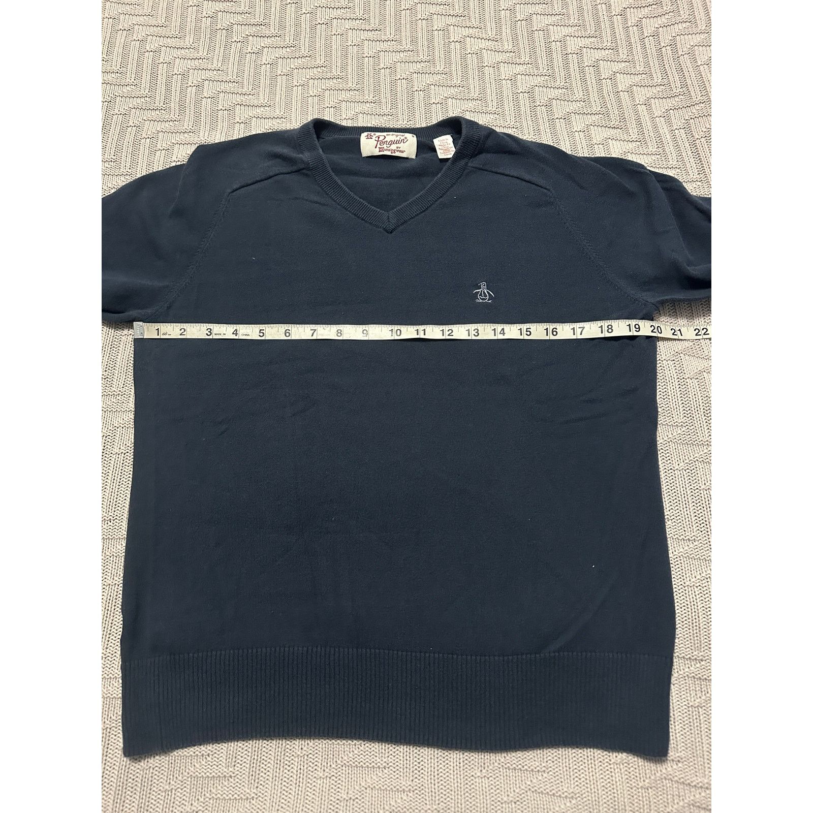 Original Penguin Penguin navy v-neck sweater size M Size US M / EU 48-50 / 2 - 6 Thumbnail
