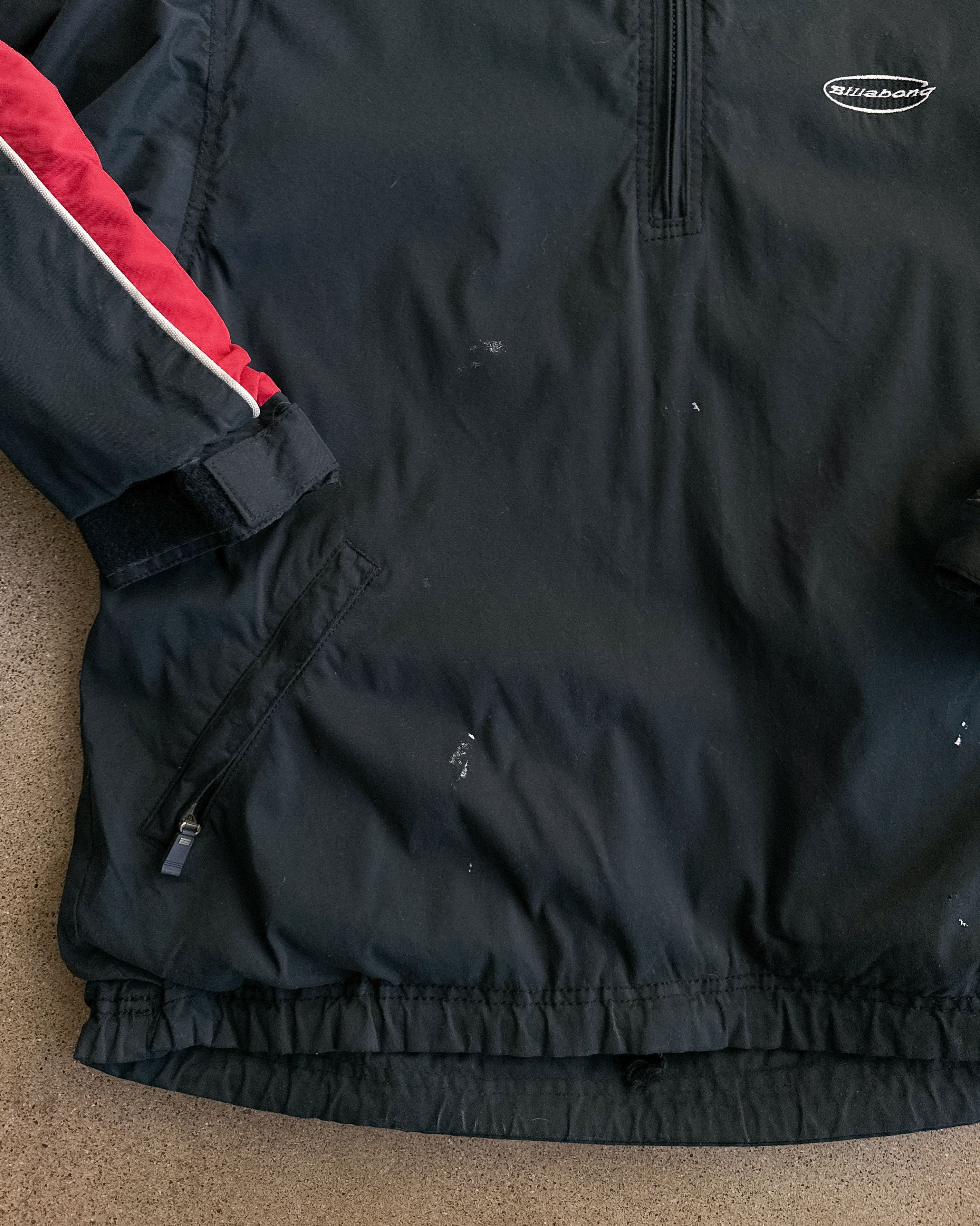 Vintage Vintage 90s Billabong Mammoth Hooded Puffer Jacket Black Red Size US L / EU 52-54 / 3 - 2 Thumbnail