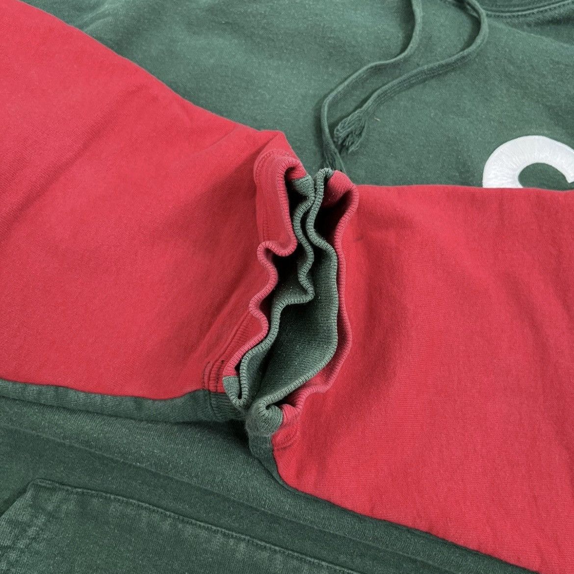 Supreme Supreme S Logo Split Hooded Dark Green Rare Size US XL / EU 56 / 4 - 5 Thumbnail