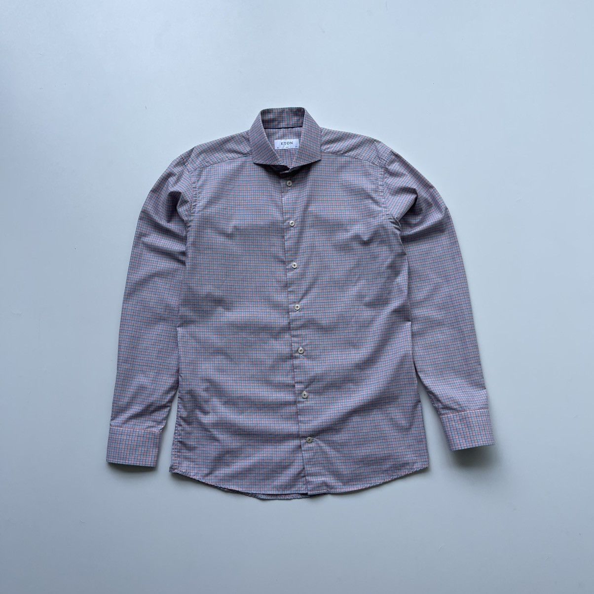 Eton Eton Rwill Cotton Slim Fit Checked Button Ups Shirt Multi Size US L / EU 52-54 / 3 - 1 Thumbnail