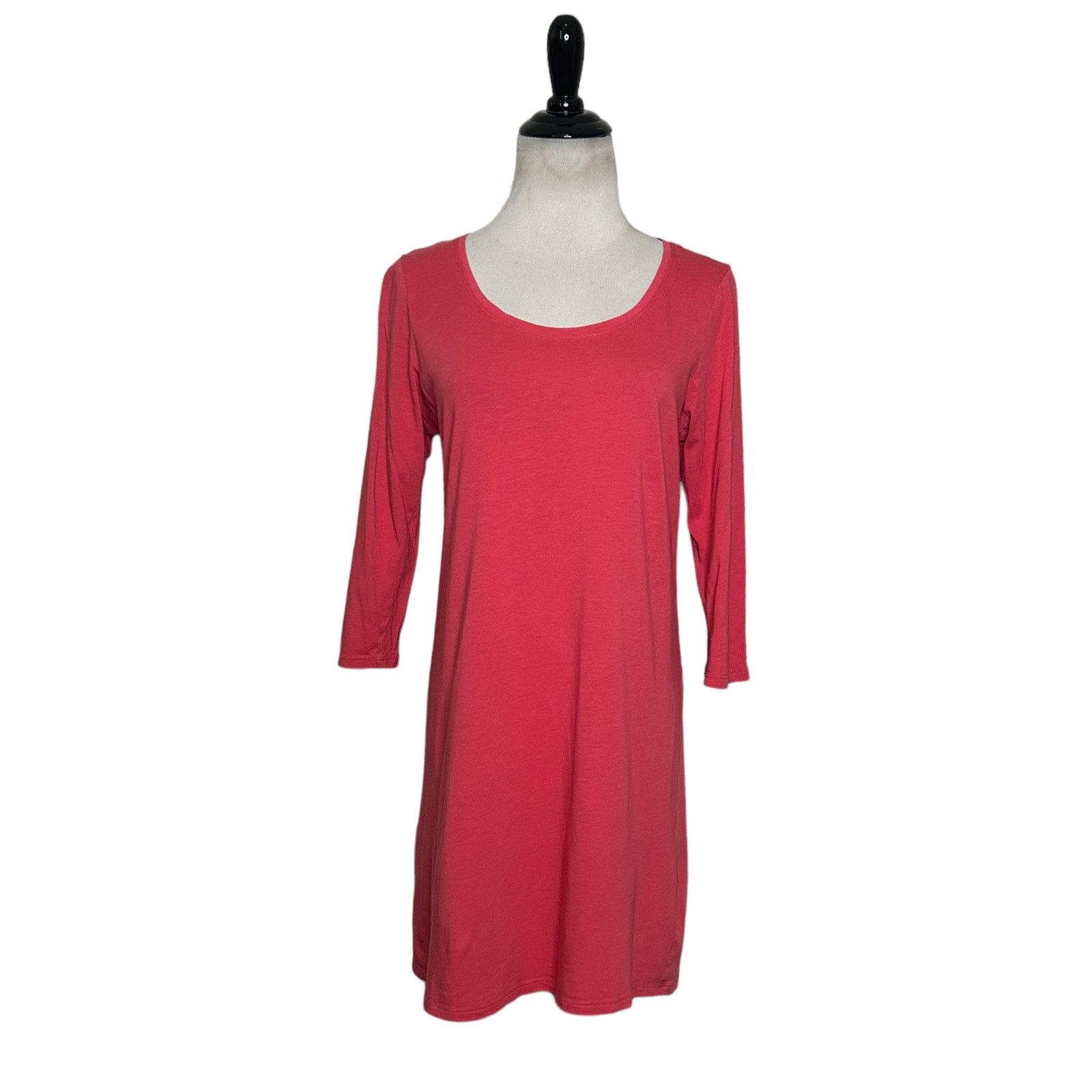 J. Jill PureJill reddish pink 3/4 sleeves tunic top size small Tall Size S / US 4 / IT 40 - 10 Thumbnail