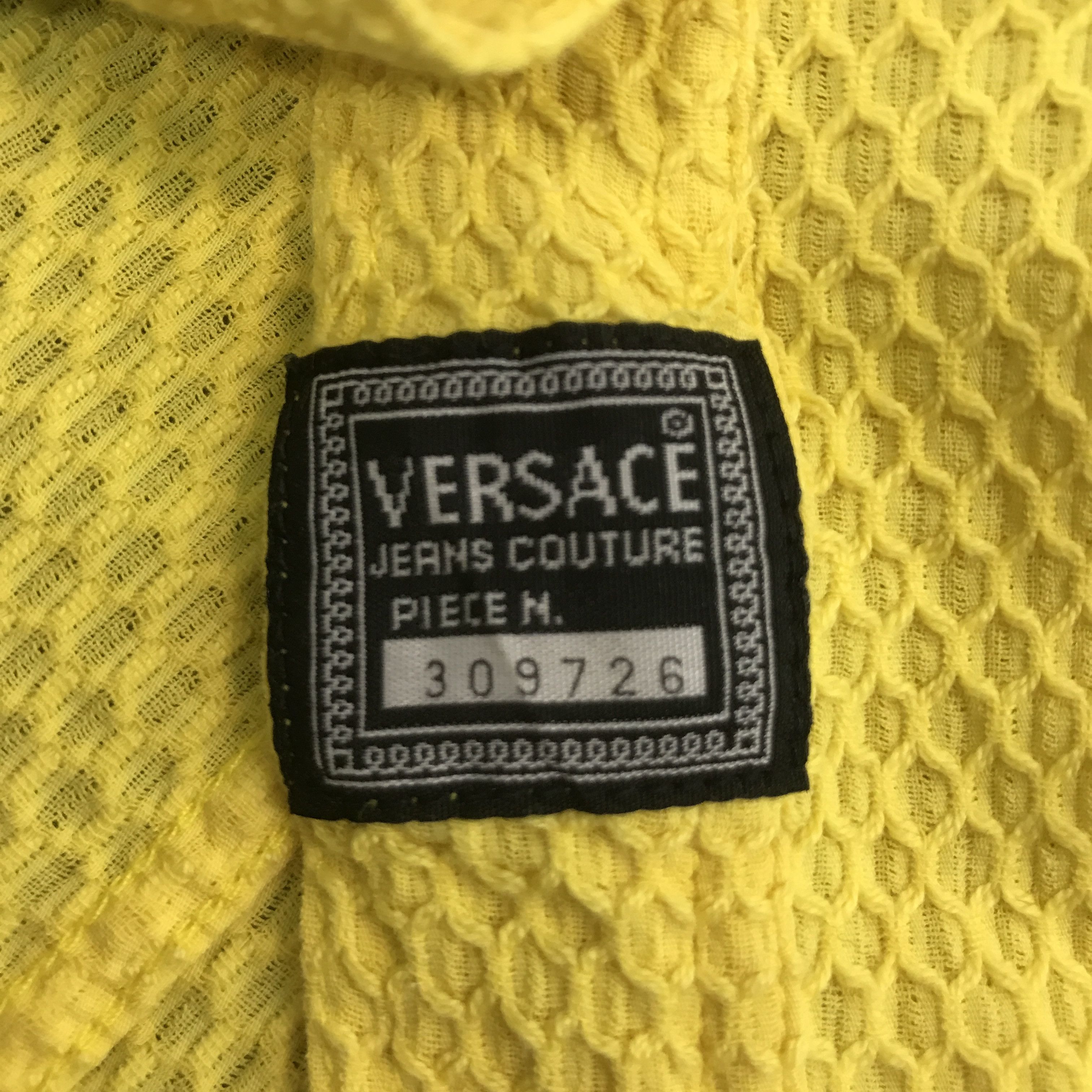 Versace VERSACE YELLOW BUTTON SHORT SLEEVE JACKET Size US S / EU 44-46 / 1 - 9 Thumbnail