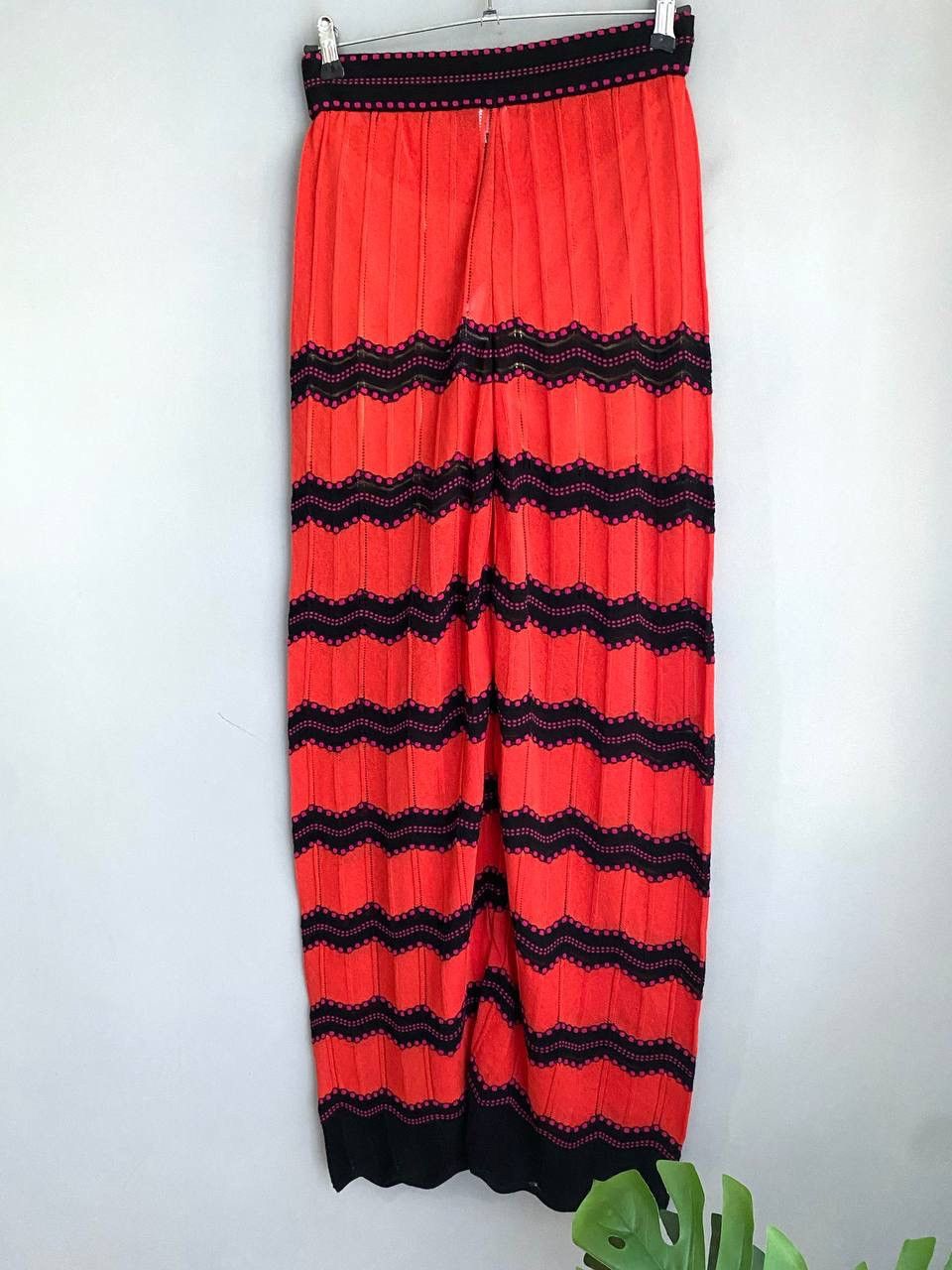 Missoni Missoni Womens Zig-Zag Pattern Knitted Wide-Leg Pants, 44/S Size 30" / US 8 / IT 44 - 11 Thumbnail
