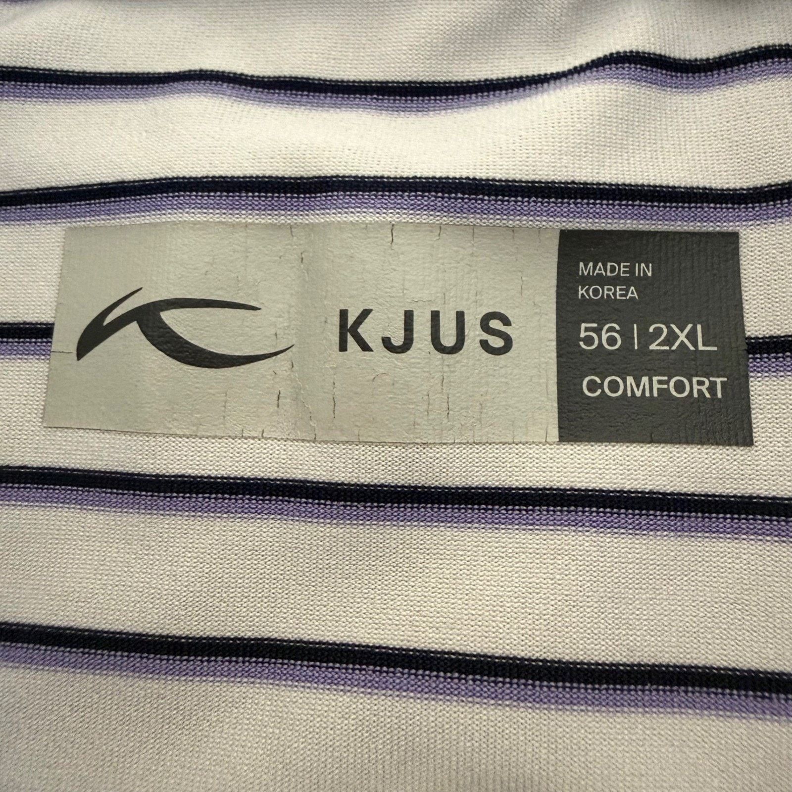 KJUS KJUS Polo Shirt Mens 2XL Performance Golf Striped Size US XXL / EU 58 / 5 - 2 Thumbnail