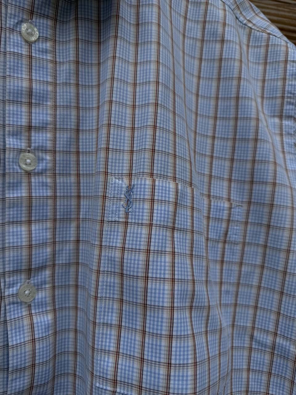 Yves Saint Laurent YSL Yves Saint Laurent Short Sleeve Shirt Logo Size L Size US L / EU 52-54 / 3 - 4 Thumbnail