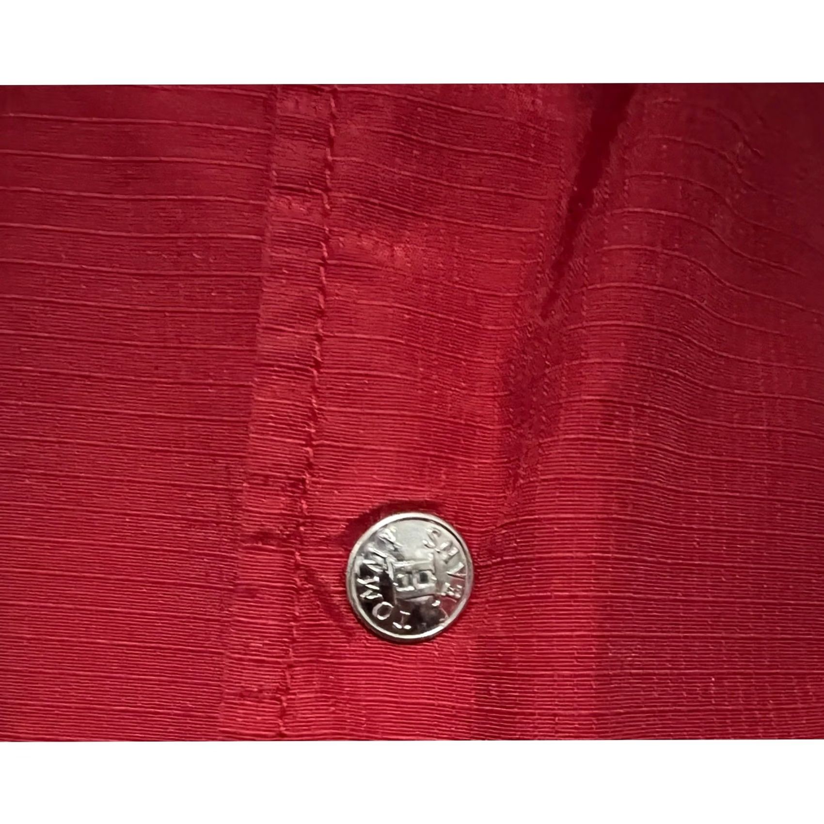 Tommy Hilfiger VINTAGE Tommy Hilfiger Windbreaker Jacket XL Red Plaid Nylon Snap Logo 90s Hip Hop Classic Mens Windbreaker Size US XL / EU 56 / 4 - 5 Thumbnail