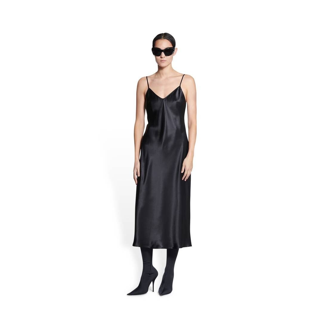 Balenciaga o1la1rc1a1024 Pyjama Dress in Black Size L / US 10 / IT 46 - 3 Thumbnail
