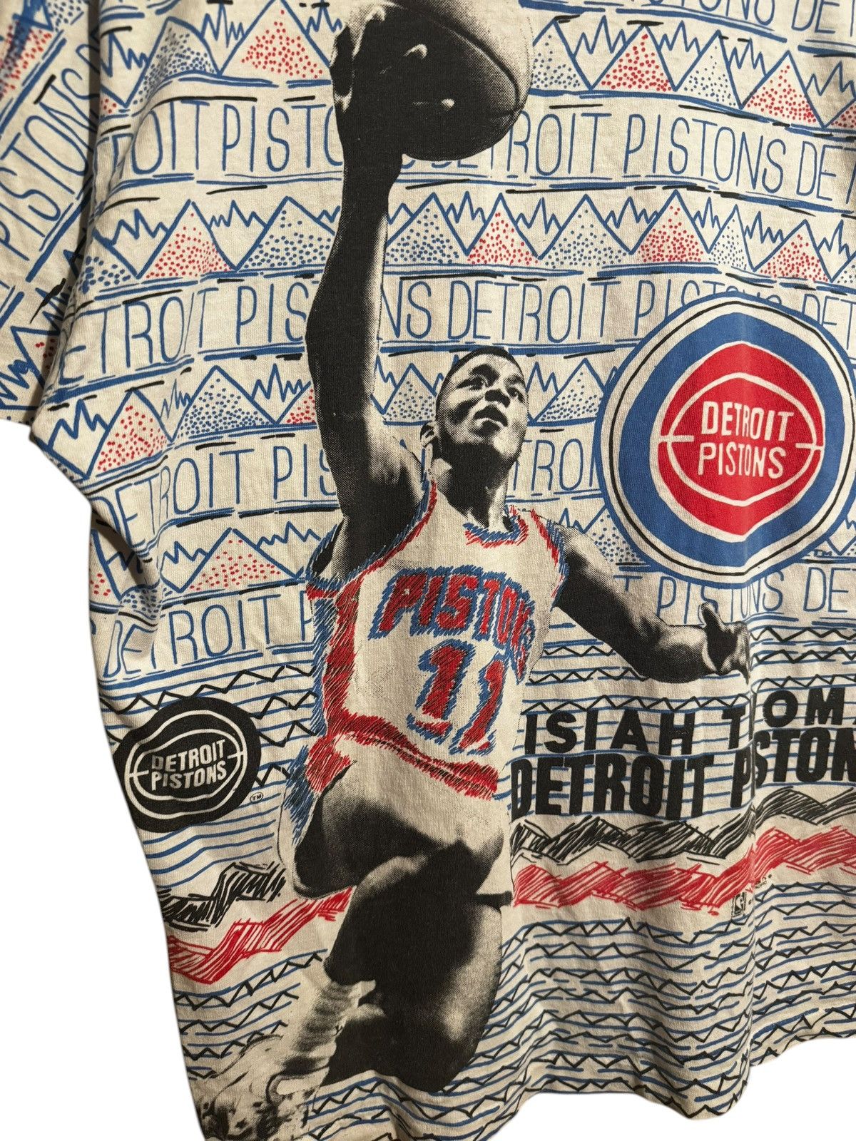 NBA AOP 90s Isaiah Thomas Detroit pistons tee Size US XL / EU 56 / 4 - 5 Thumbnail