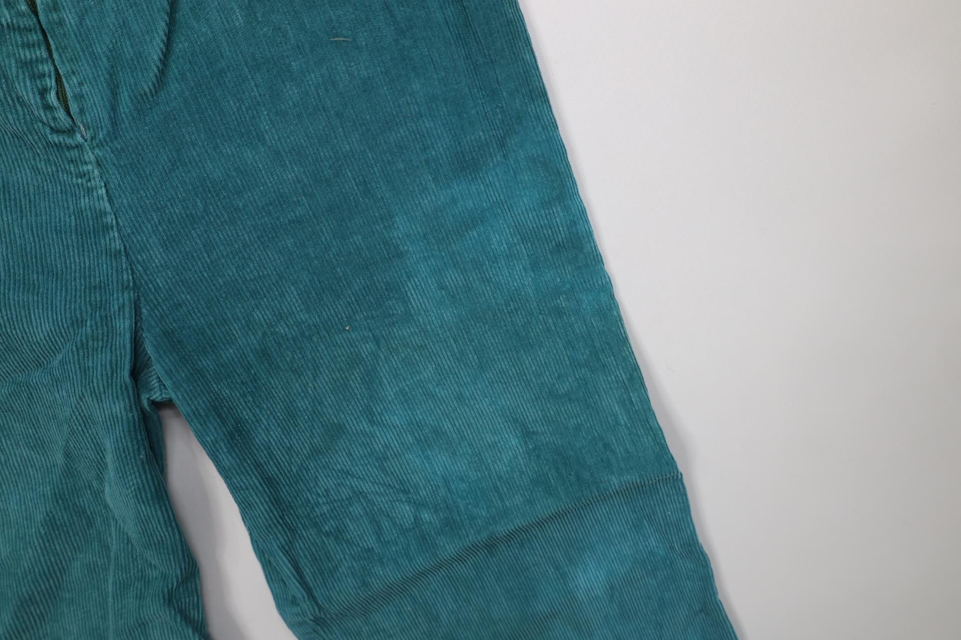 Vintage Vintage 70s Streetwear Corduroy Bell Bottoms Pants Teal Size 36" / US 14 / IT 50 - 7 Thumbnail