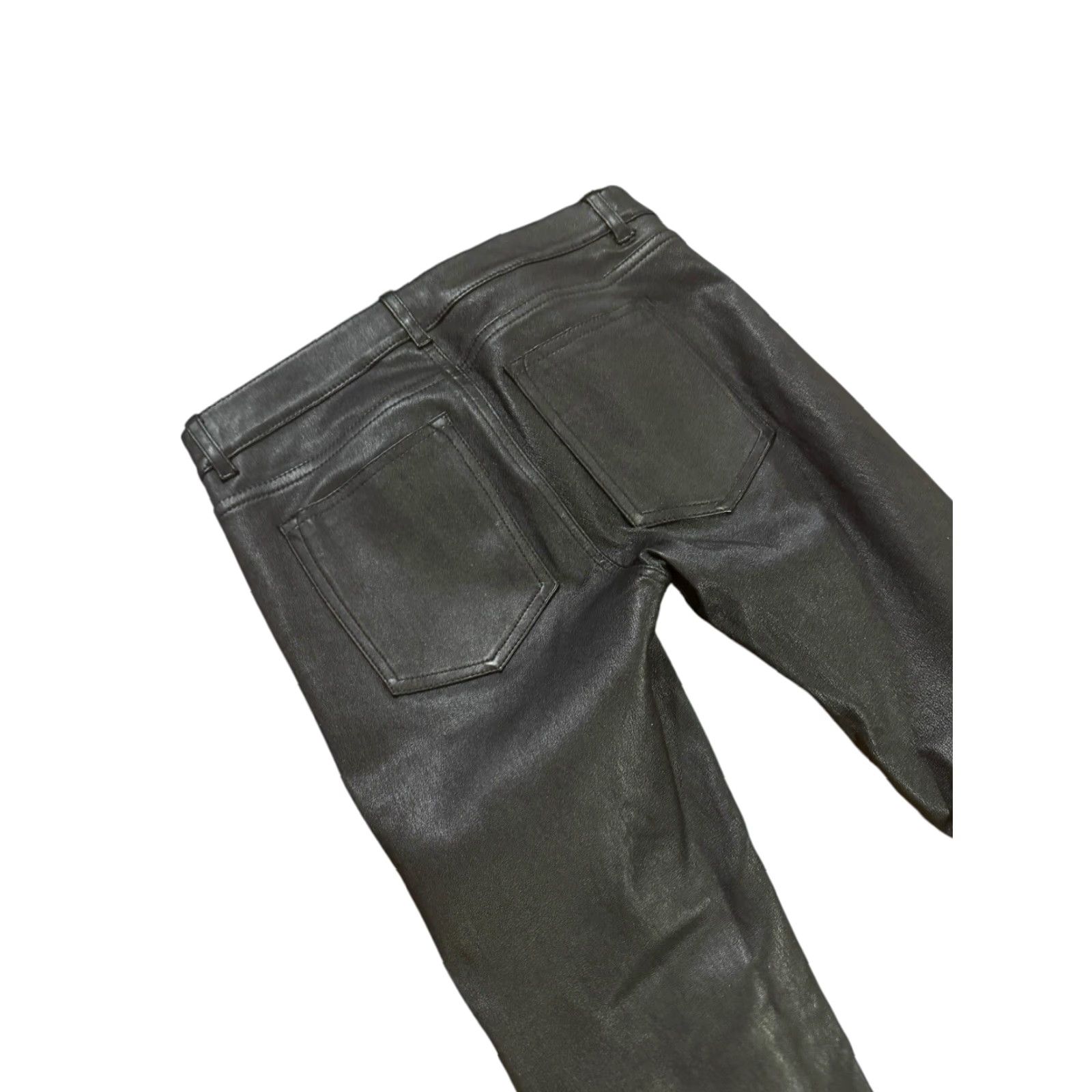 Vince Vince 100% Lamb Leather Pants Women Slim Size 0 Black Knitted 31in Ankle Regular Pants Womens Season Spring Summer Fall Party/Cocktail Casual Size 25" / US 0 / IT 36 - 7 Thumbnail