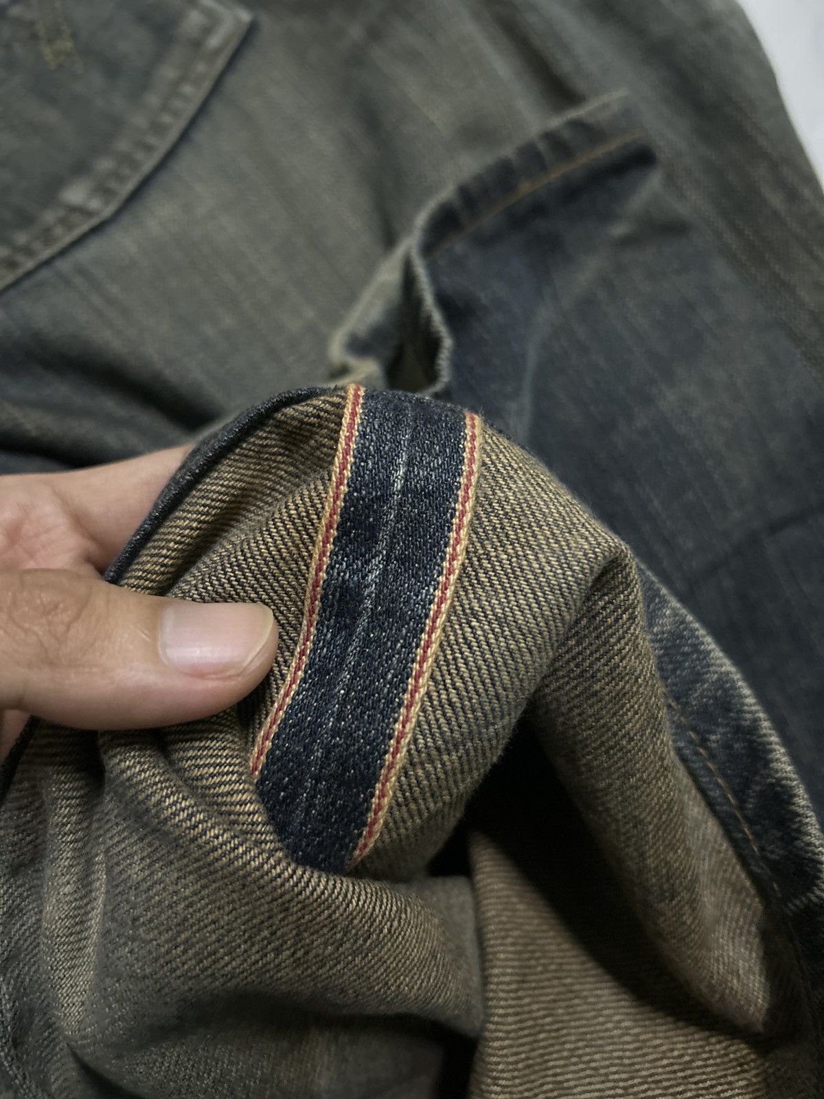 Japanese Brand × Kapital × Vintage Edwin Selvedge Rusty Vintage Japanese Denim Jeans Size US 35 - 4 Thumbnail