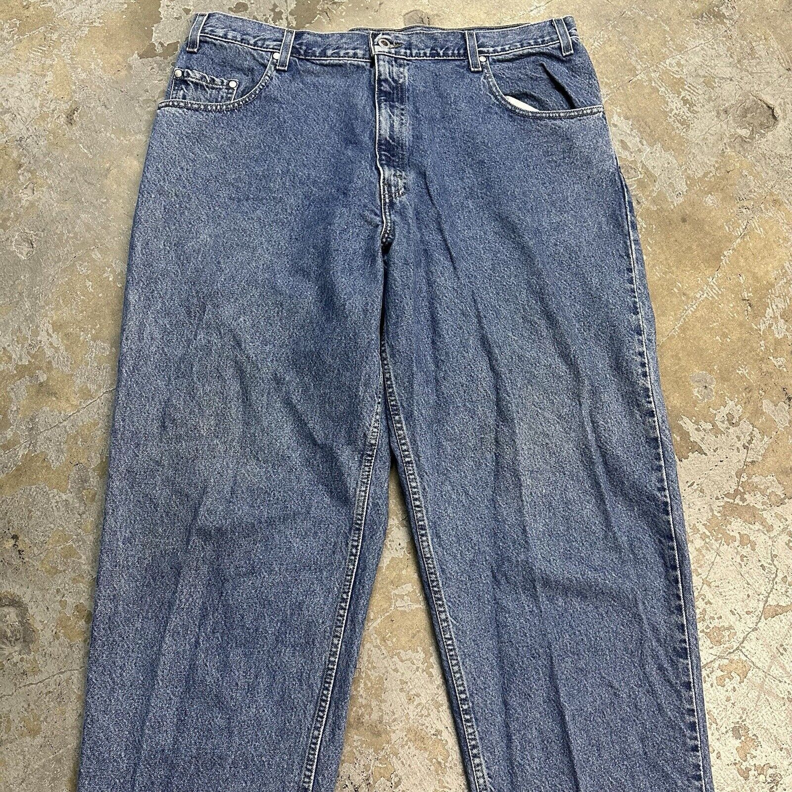 JNCO × Levi's × Vintage Vintage 90s Levi’s Silvertab Blue Baggy Denim Jeans 40x32 Size US 40 / EU 56 - 2 Thumbnail