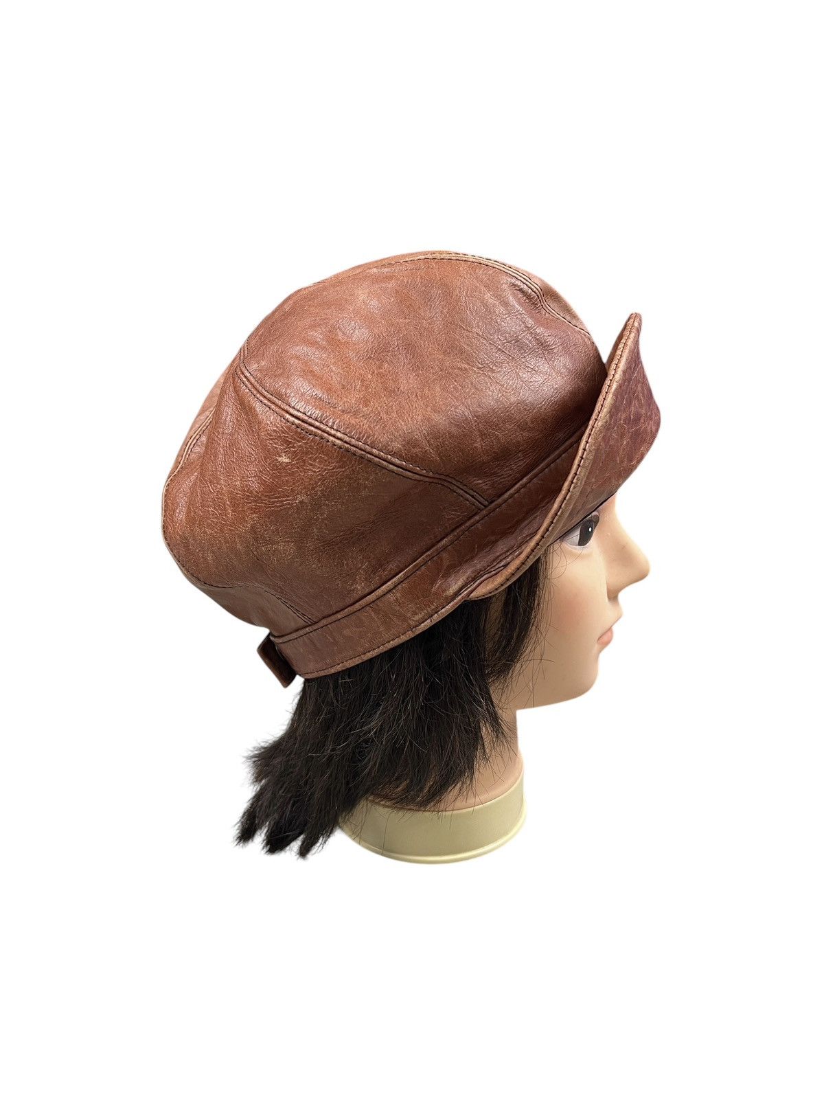 CA4LA × Leather Vintage CA4LA Leather Newsboy Hat Size ONE SIZE - 3 Thumbnail
