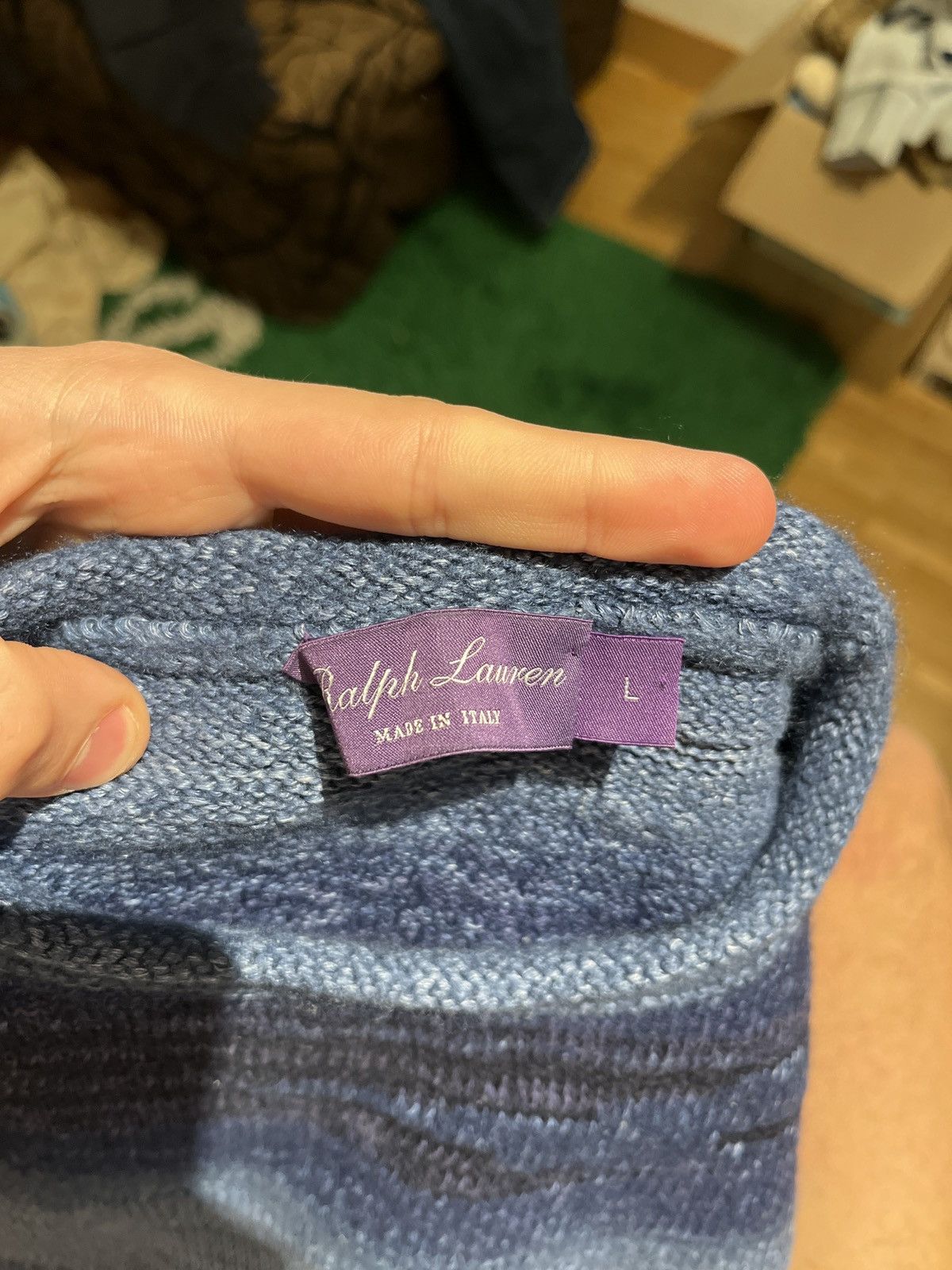 Ralph Lauren Purple Label Raplh Lauren Purple Label Linen Sweater Size US XS / EU 42 / 0 - 3 Thumbnail