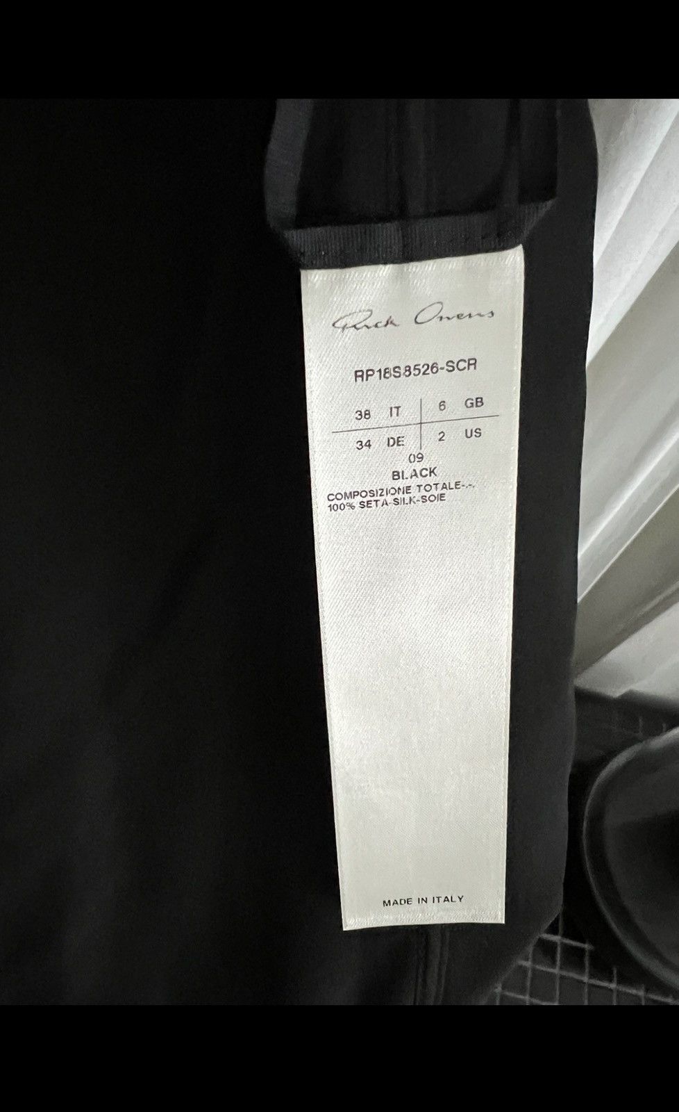 Rick Owens 100% SILK evening Tommykite draped dress M L XL Size US M / EU 48-50 / 2 - 10 Thumbnail