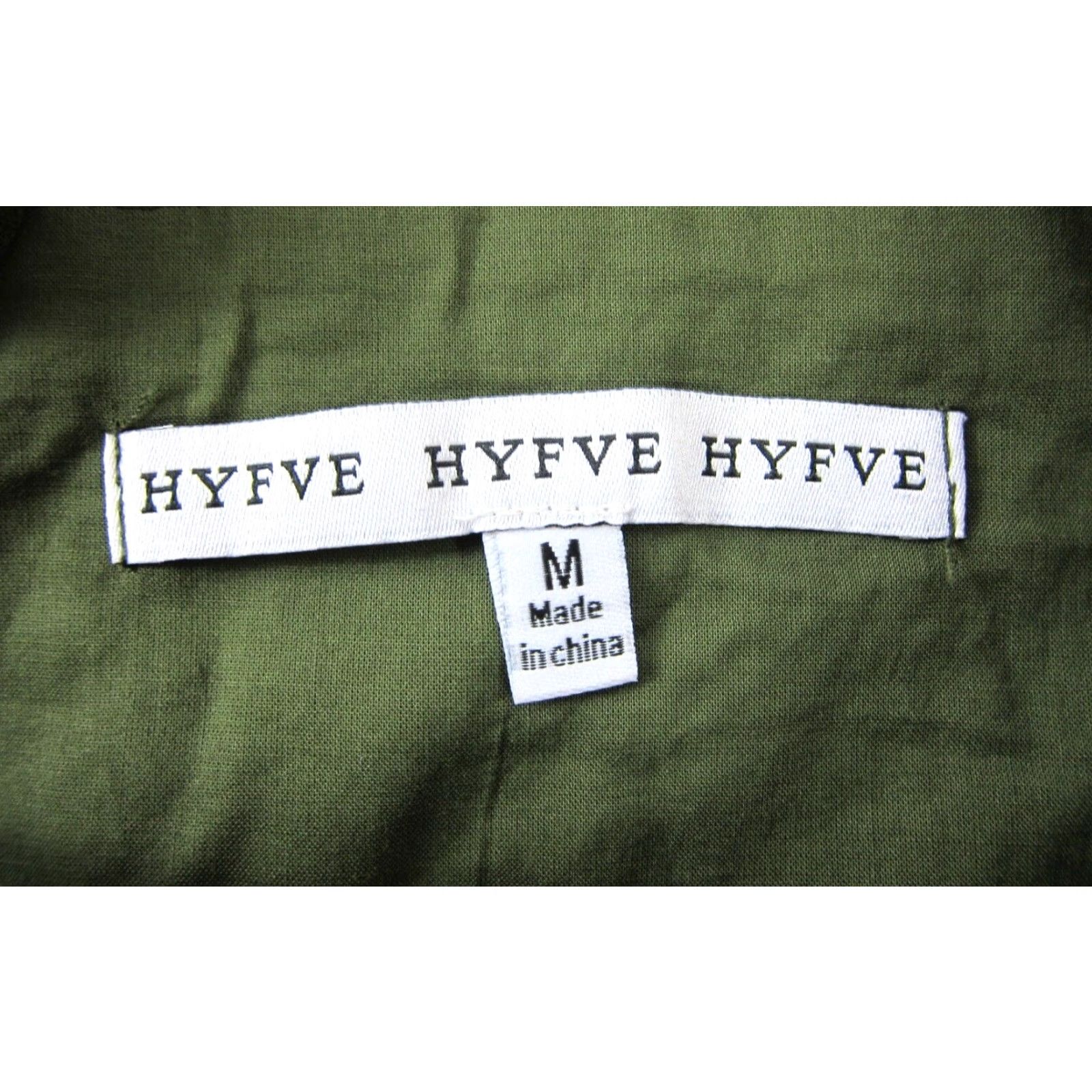 Vintage NWT HYFVE Army Olive Green Linen Cotton Button Down Belted Tank Sun Dress M Size M / US 6-8 / IT 42-44 - 3 Thumbnail