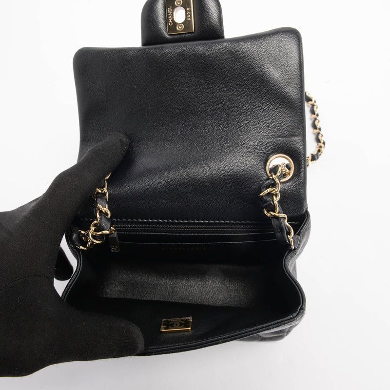 Chanel os11x0326 Size: OS / Quilted Lambskin Mini Square Flap Bag Size ONE SIZE - 5 Thumbnail