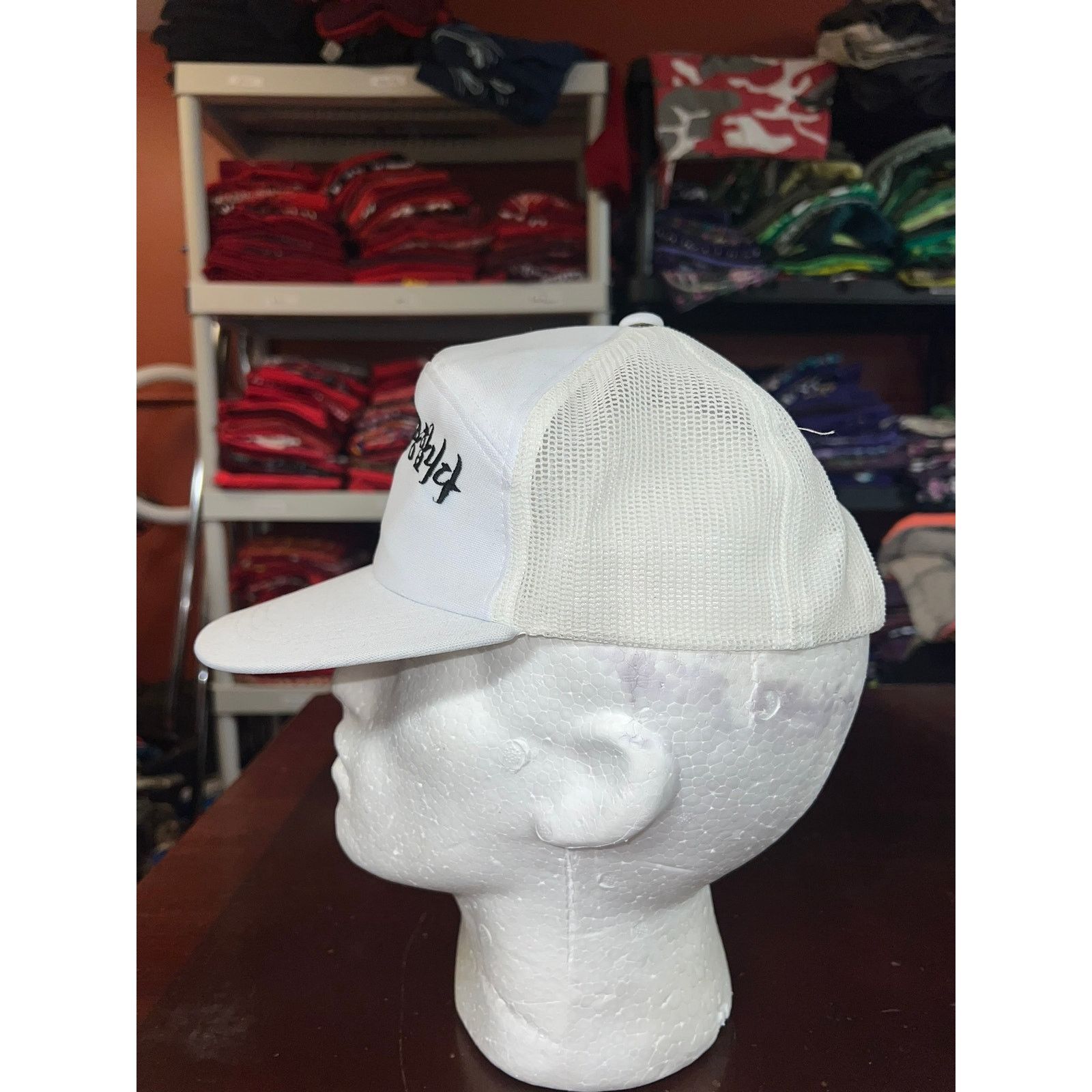 Vintage Vintage Korea Lettering Hat White Black Symbol Snapback VTG Size ONE SIZE - 5 Thumbnail