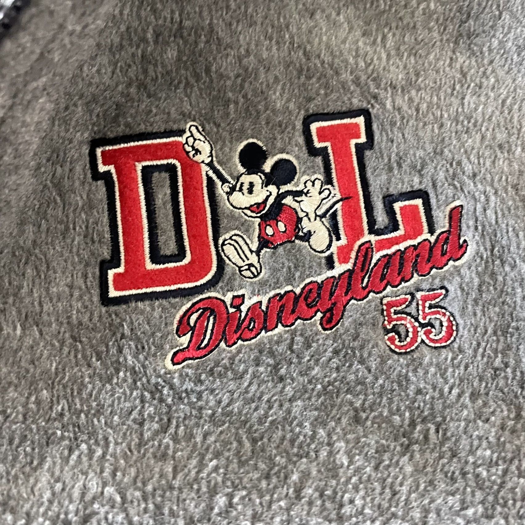Disney Disneyland Fleece 1/4 Zip Pullover Jacket Men's M Gray Size US M / EU 48-50 / 2 - 2 Thumbnail