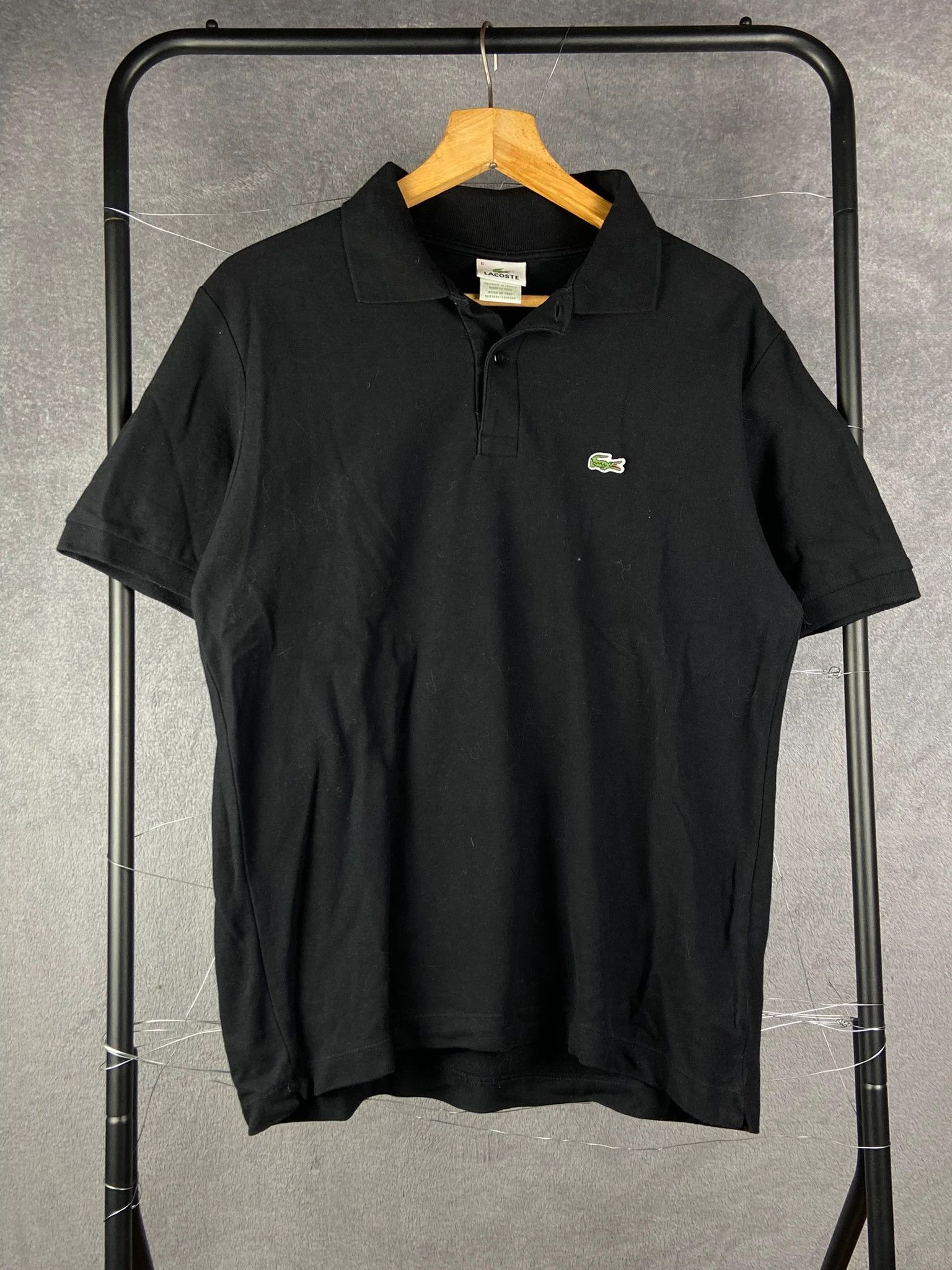 Lacoste Lacoste black polo shirt M vintage classic high Size US M / EU 48-50 / 2 - 1 Thumbnail
