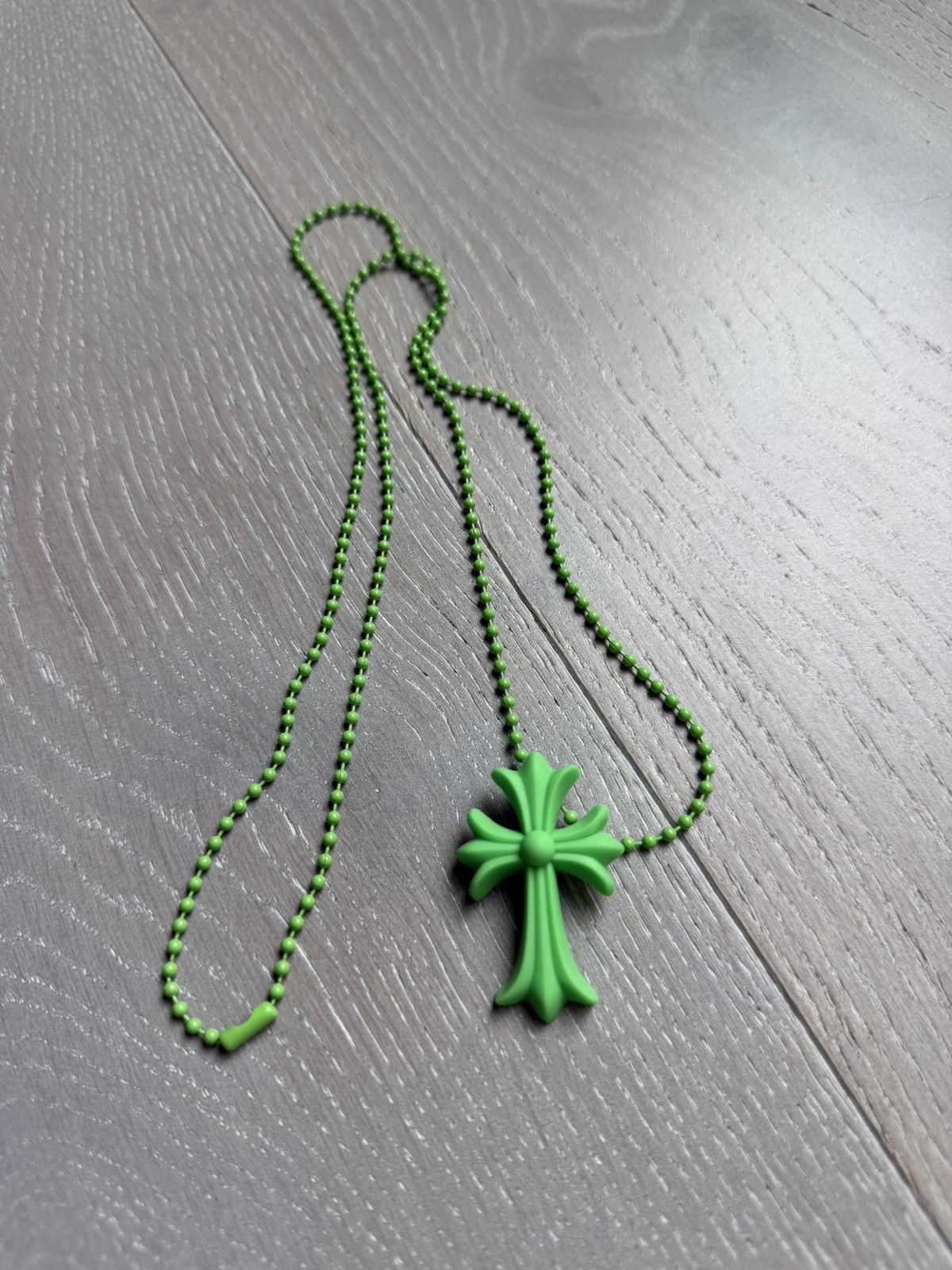 Chrome Hearts Chrome Hearts Silichrome Cross Necklace Size ONE SIZE - 1 Thumbnail