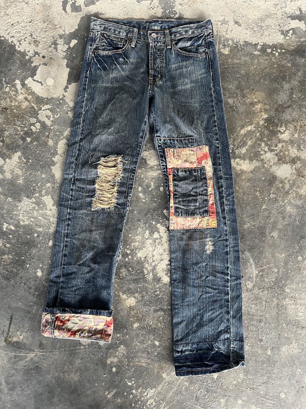 Hysteric Glamour Patchwork Kapital Inspired Denim Size US 31 - 4 Thumbnail