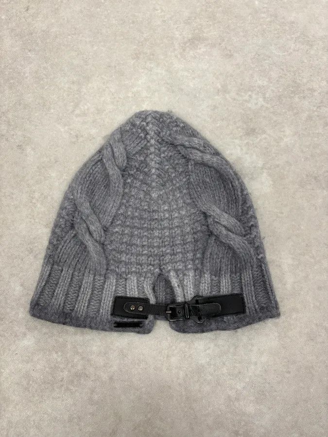 Diesel Diesel Grey Wool Attached Beanie Size ONE SIZE - 5 Thumbnail