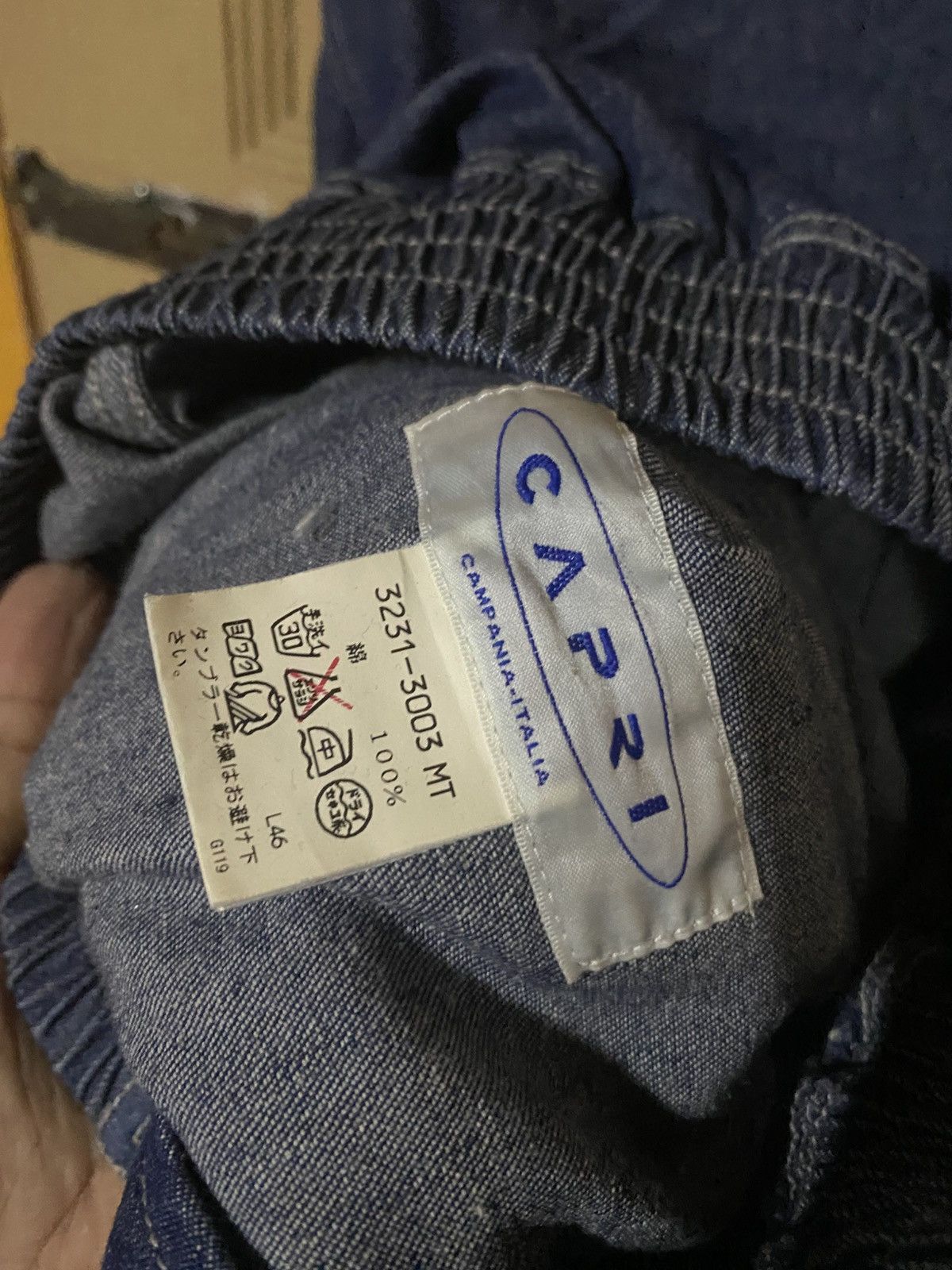 Other Capri Blue Denim Zip Jacket talian Streetwear Lightweight Size US L / EU 52-54 / 3 - 9 Thumbnail