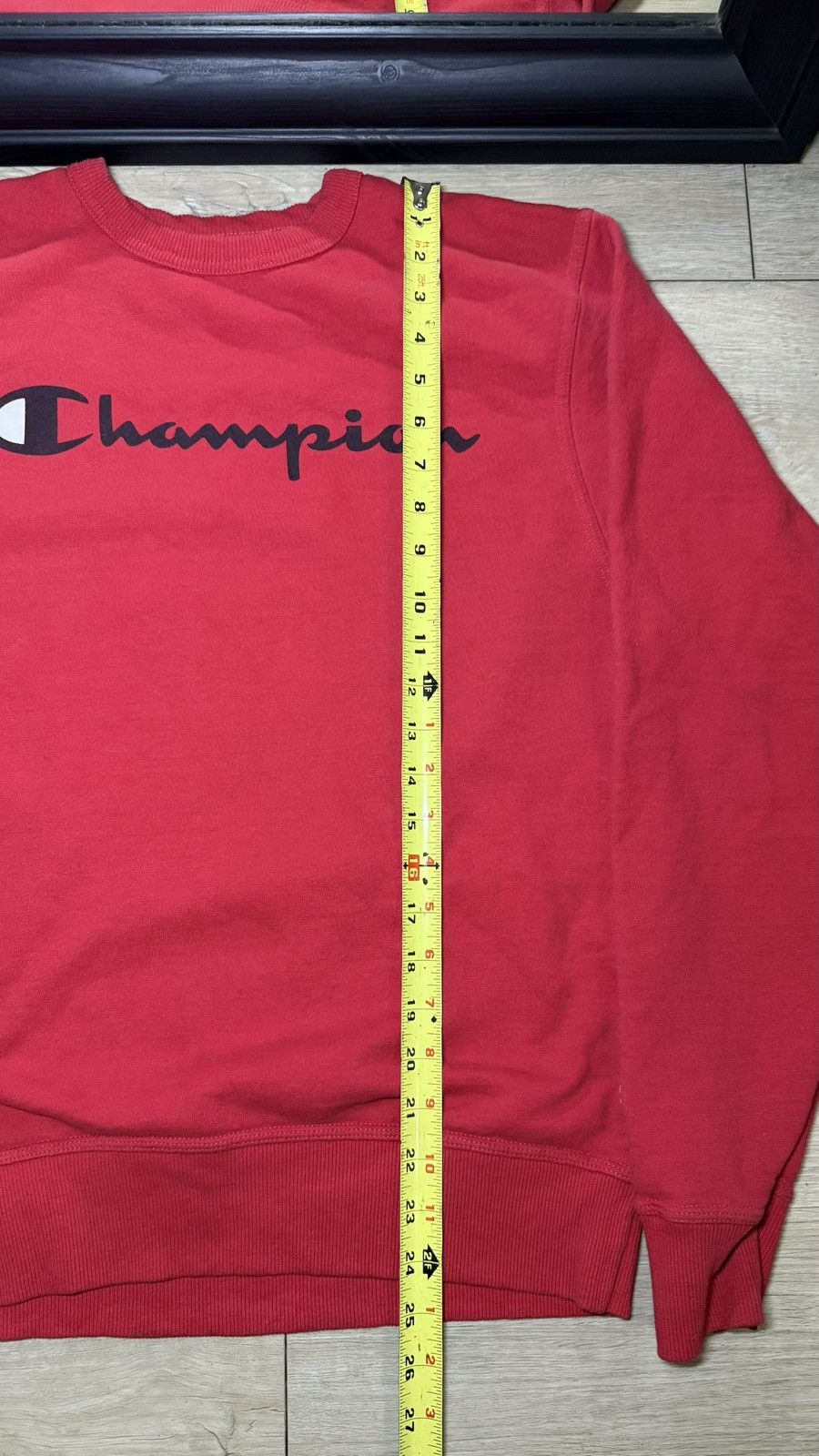 Champion Y2K Red Champion Script Logo Crewneck Sweatshirt Size S / US 4 / IT 40 - 5 Thumbnail