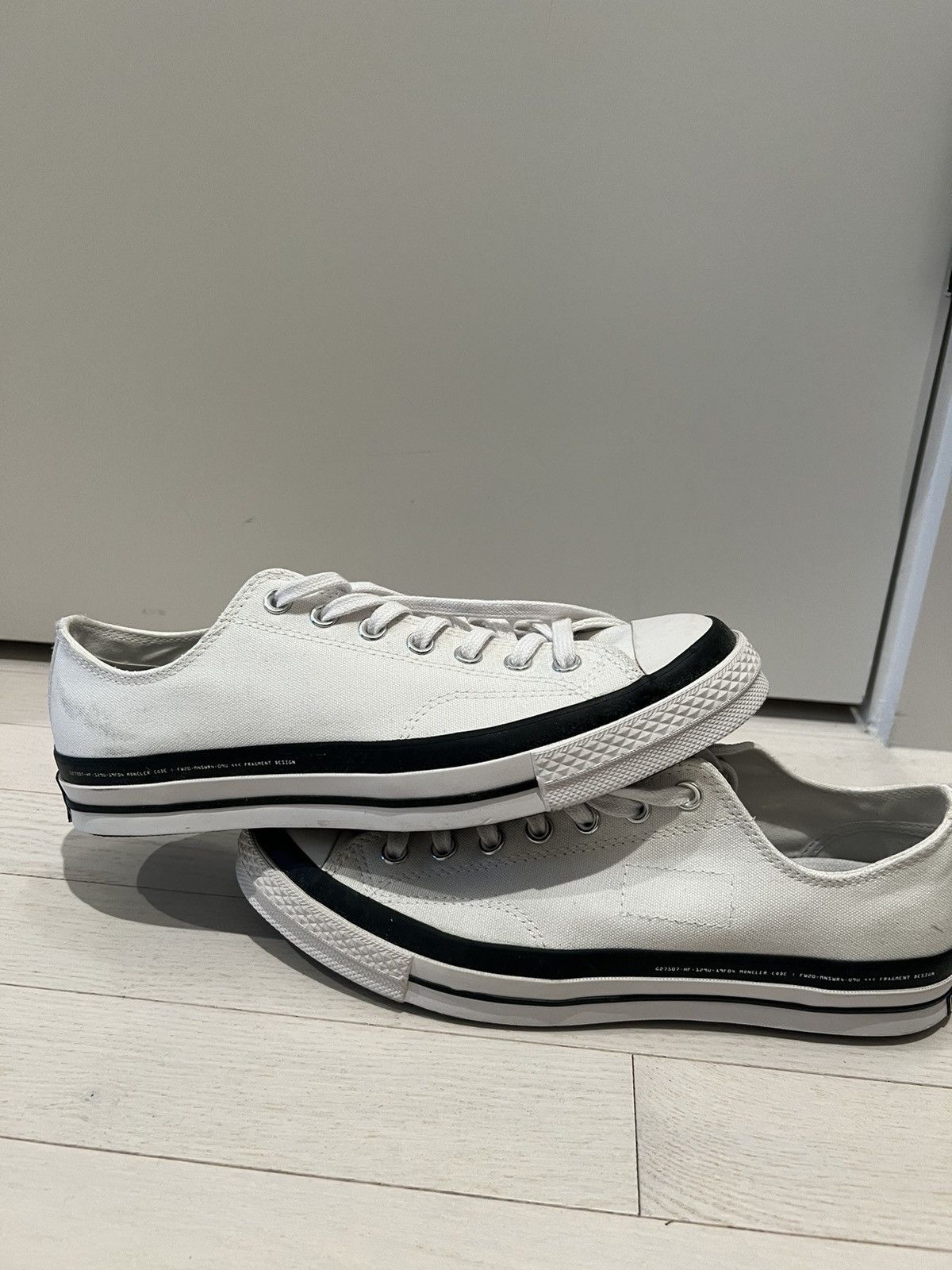 image of Converse x Fragment Design Moncler X Chuck 70 Low 'white' Shoes, Men's (Size 9.5)