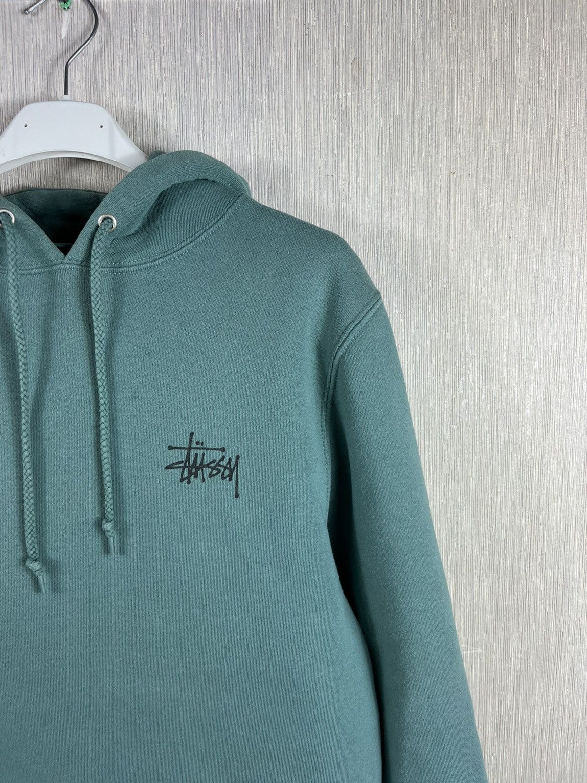 Stussy × Vintage Vintage Stussy basic y2k hoodie sweatshirt sea green rare Size US S / EU 44-46 / 1 - 3 Thumbnail