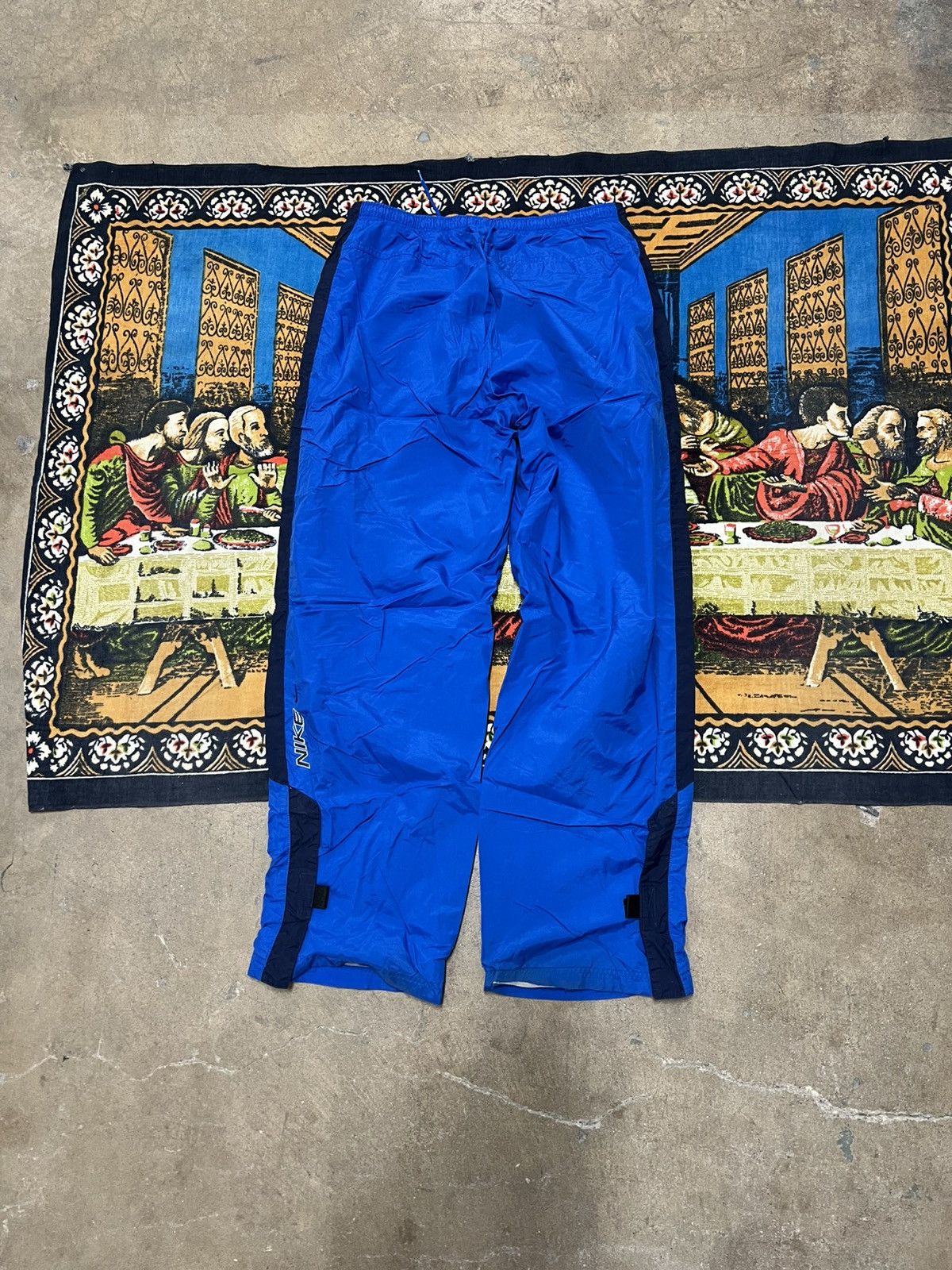 Nike Blue Nike track pants size large baggy skater sportswear y2k Size US 34 / EU 50 - 5 Thumbnail