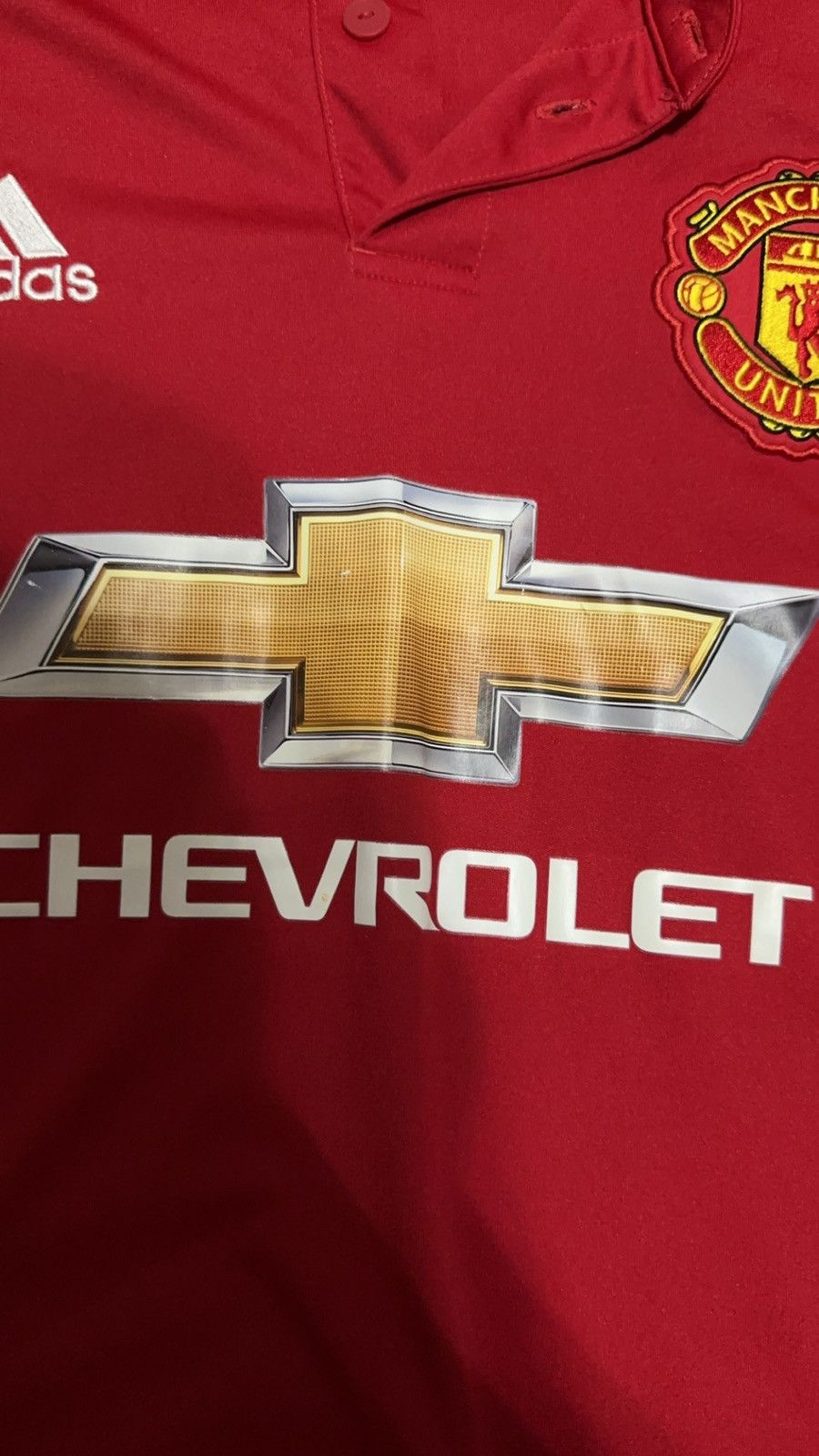 Adidas 2017/2018 Adidas Red Manchester United jersey size large Size US L / EU 52-54 / 3 - 2 Thumbnail