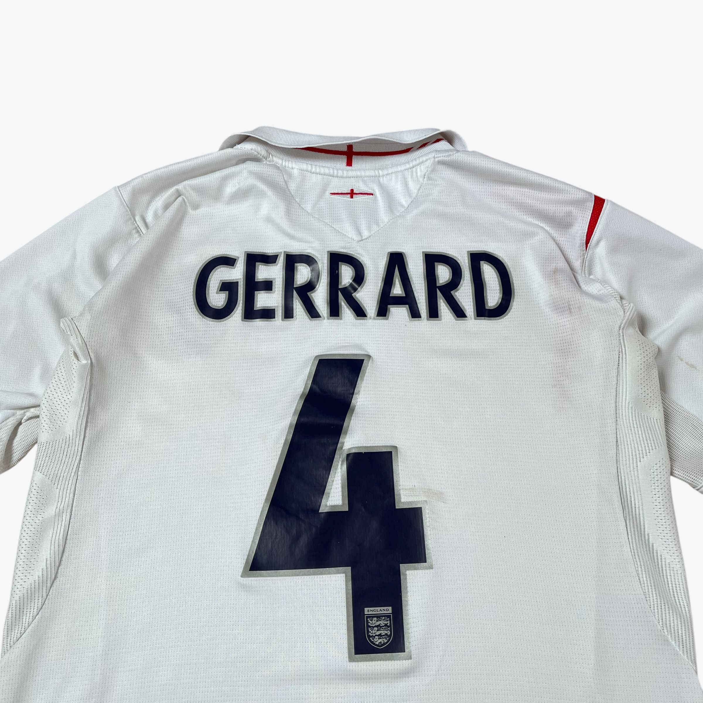 Umbro Vintage Y2K Men's England 2006 Gerrard 4 Home Jersey Size US S / EU 44-46 / 1 - 6 Thumbnail