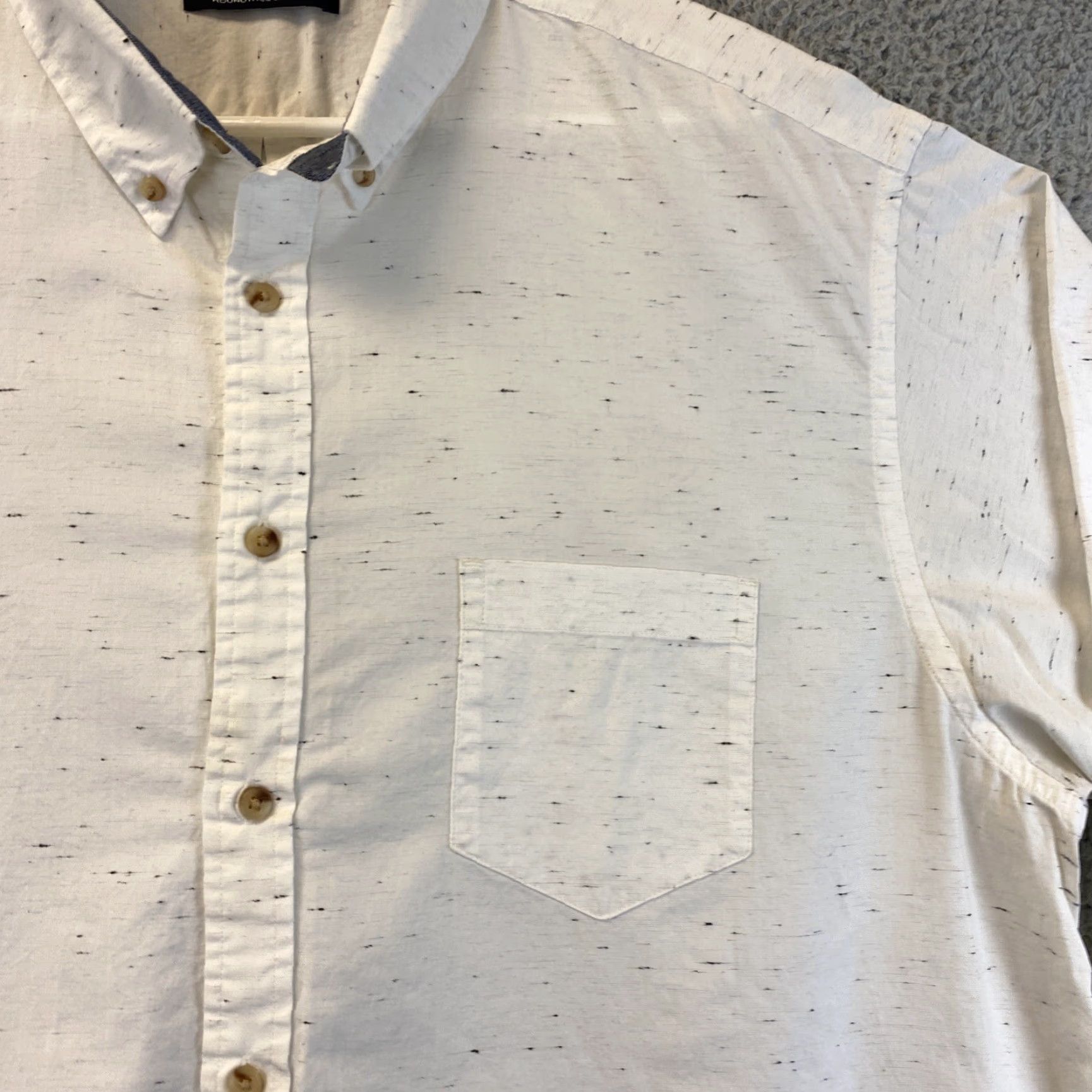 Vintage Casuals Shirt Men Long Sleeve Dress White XXL 100% Cotton Button-Down Regular Fit Mens Size US XXL / EU 58 / 5 - 3 Thumbnail