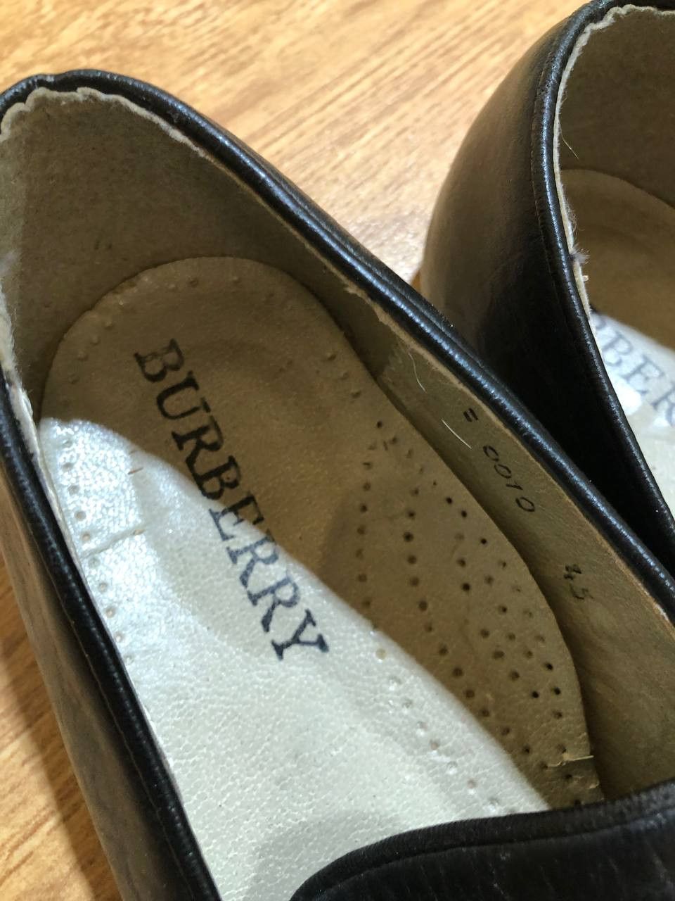 Burberry Burberry Mens Black Leather Loafer Shoes Size US 12 / EU 45 - 4 Thumbnail