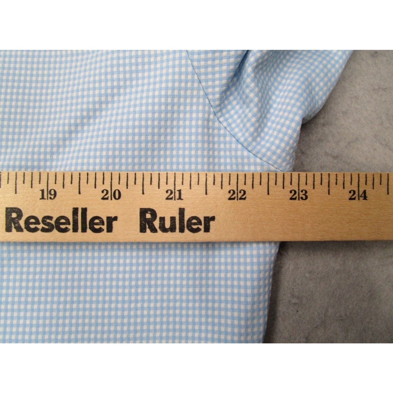 Mizzen+Main Mizzen+Main Shirt Mens XL Trim Fit Spinnaker Blue Check Made in USA Size US XL / EU 56 / 4 - 6 Thumbnail