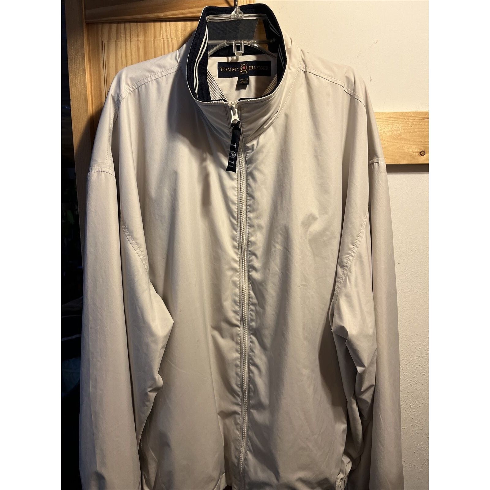 Tommy Hilfiger Tommy Hilfiger Golf Men's XXL Beige Mesh Windbreaker Jacket Size US XXL / EU 58 / 5 - 2 Thumbnail
