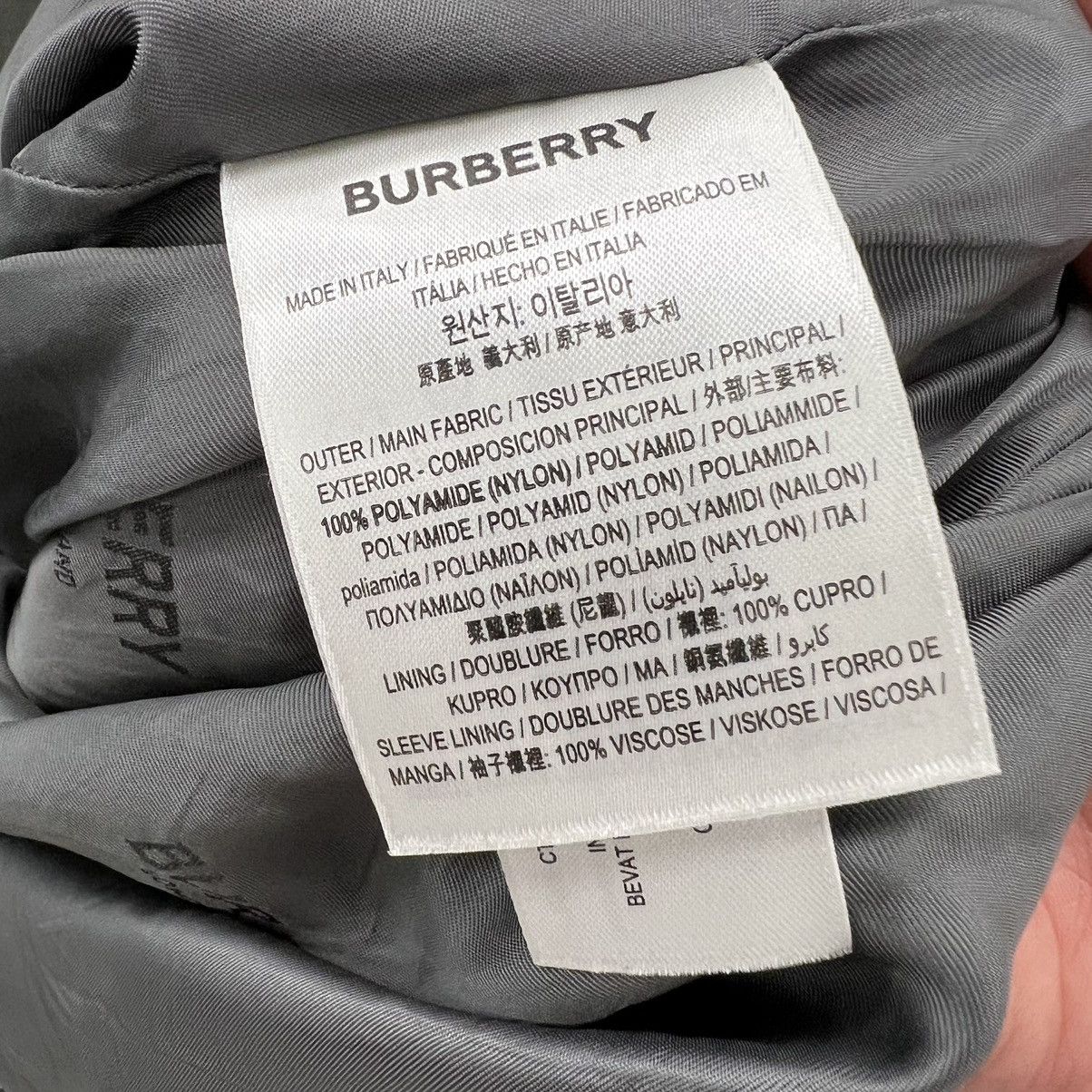 Burberry Burberry 8048819 Stretton PR logo nylon jacket, Grey Size XL Size US L / EU 52-54 / 3 - 6 Thumbnail