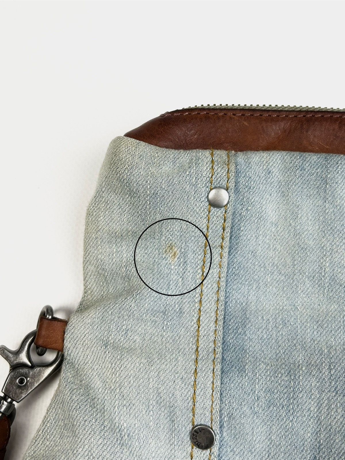 Diesel × Vintage Vintage Diesel Avantgarde Shoulder Jeans Bag Rare Y2K Size ONE SIZE - 12 Thumbnail