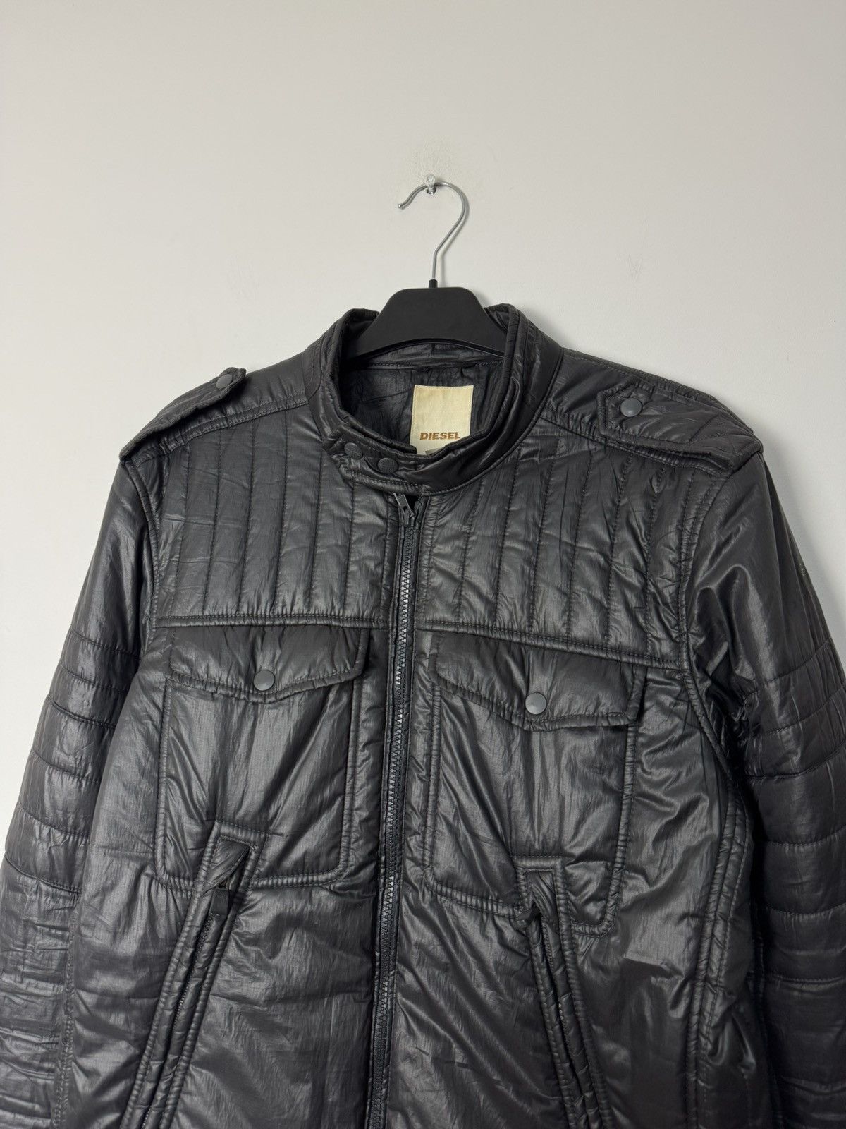 Diesel Diesel Quilted Biker Jacket Avant Garde Archive Style 00S Size US L / EU 52-54 / 3 - 2 Thumbnail