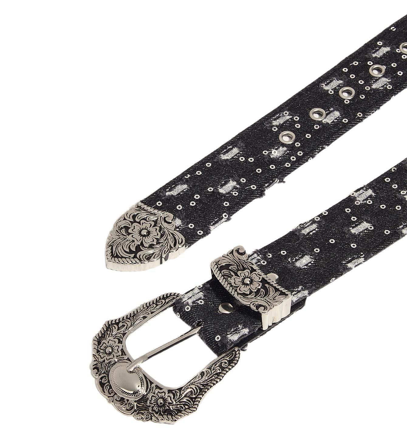 Japanese Brand Black denim belt Size ONE SIZE - 3 Thumbnail