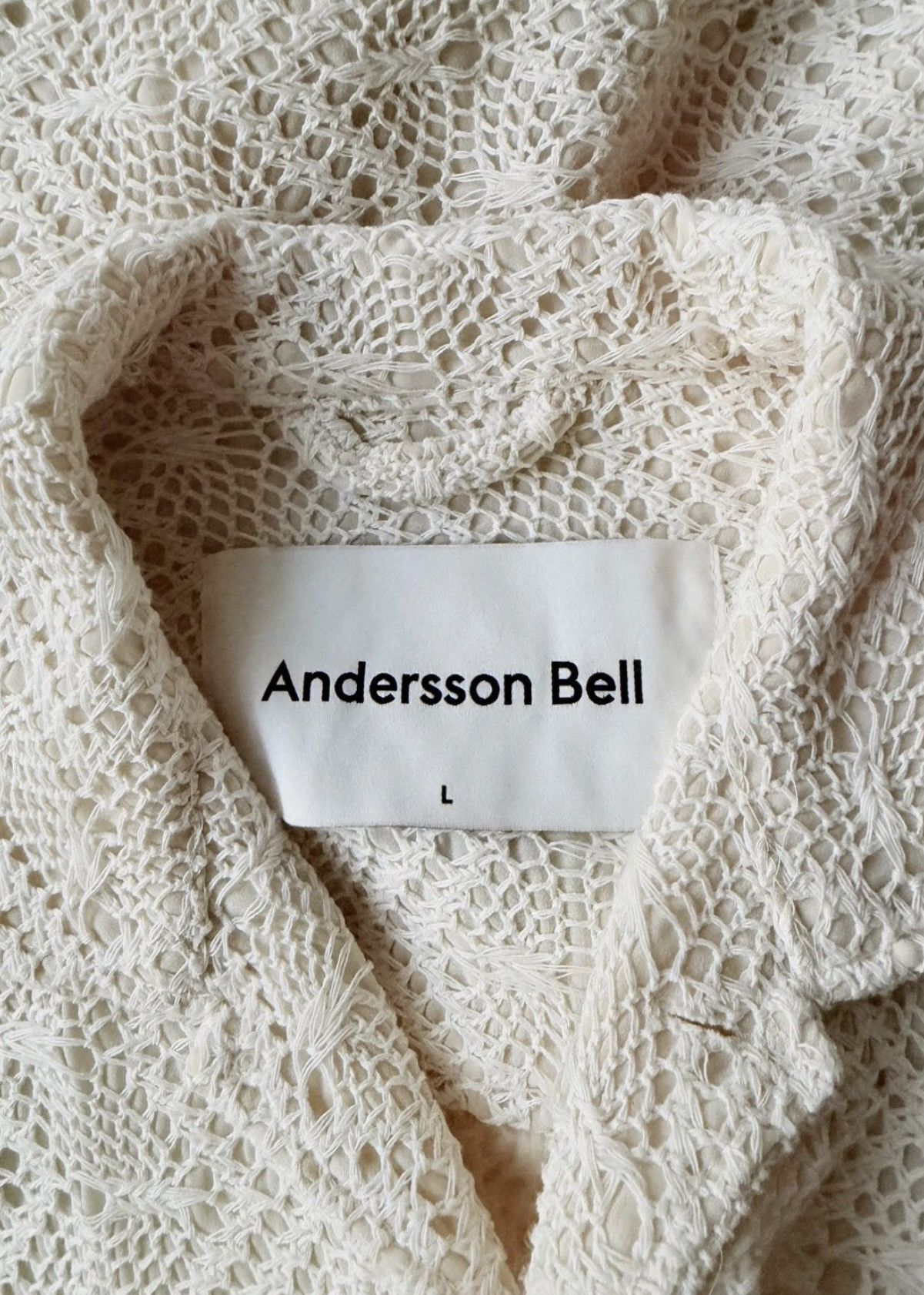 Andersson Bell Andersson Bell White Floral Shirt Size US L / EU 52-54 / 3 - 3 Thumbnail