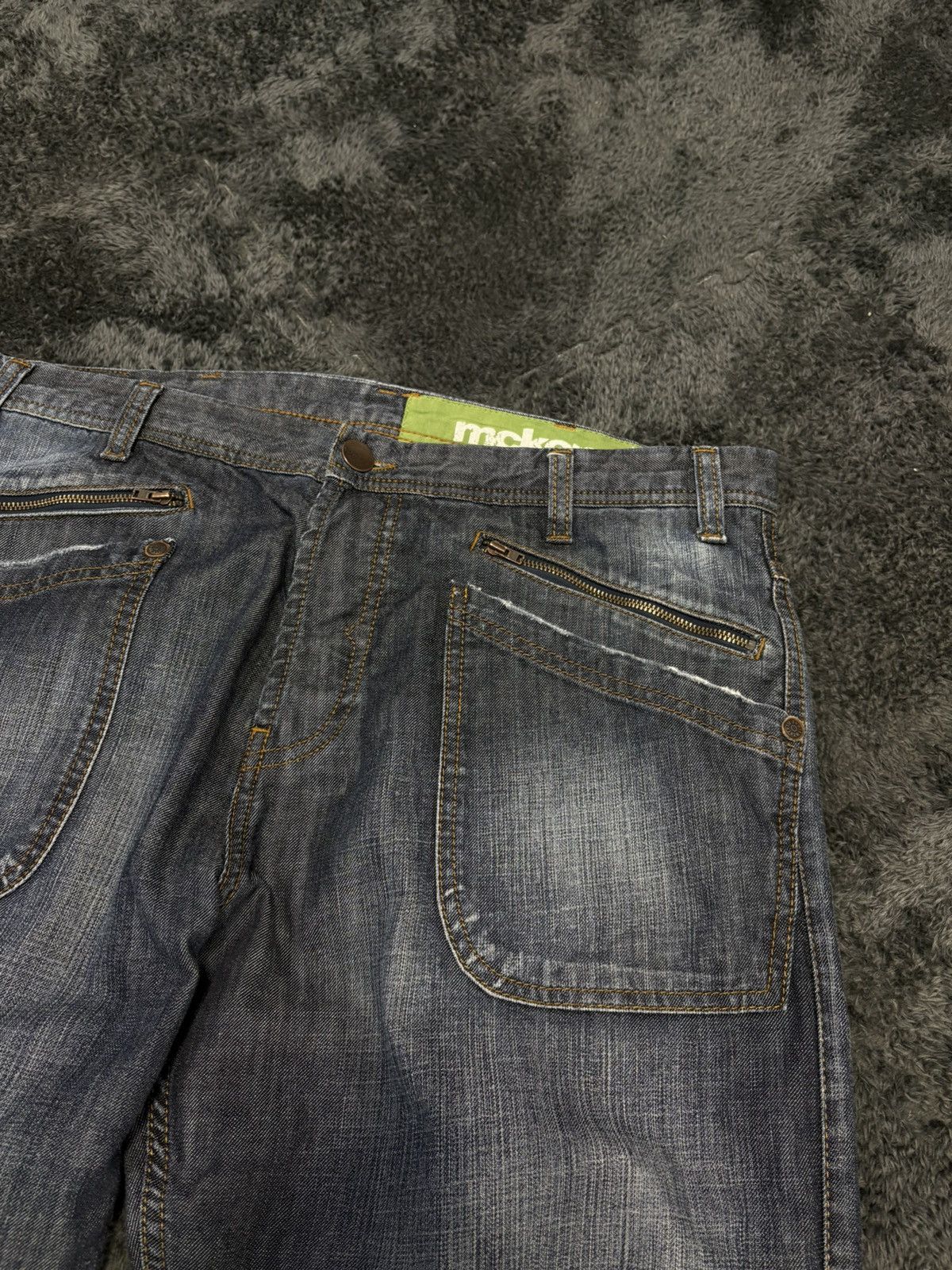 Japanese Brand Vintage 2000s Distressed Baggy Buckle Jeans Levis Style Size US 34 / EU 50 - 6 Thumbnail